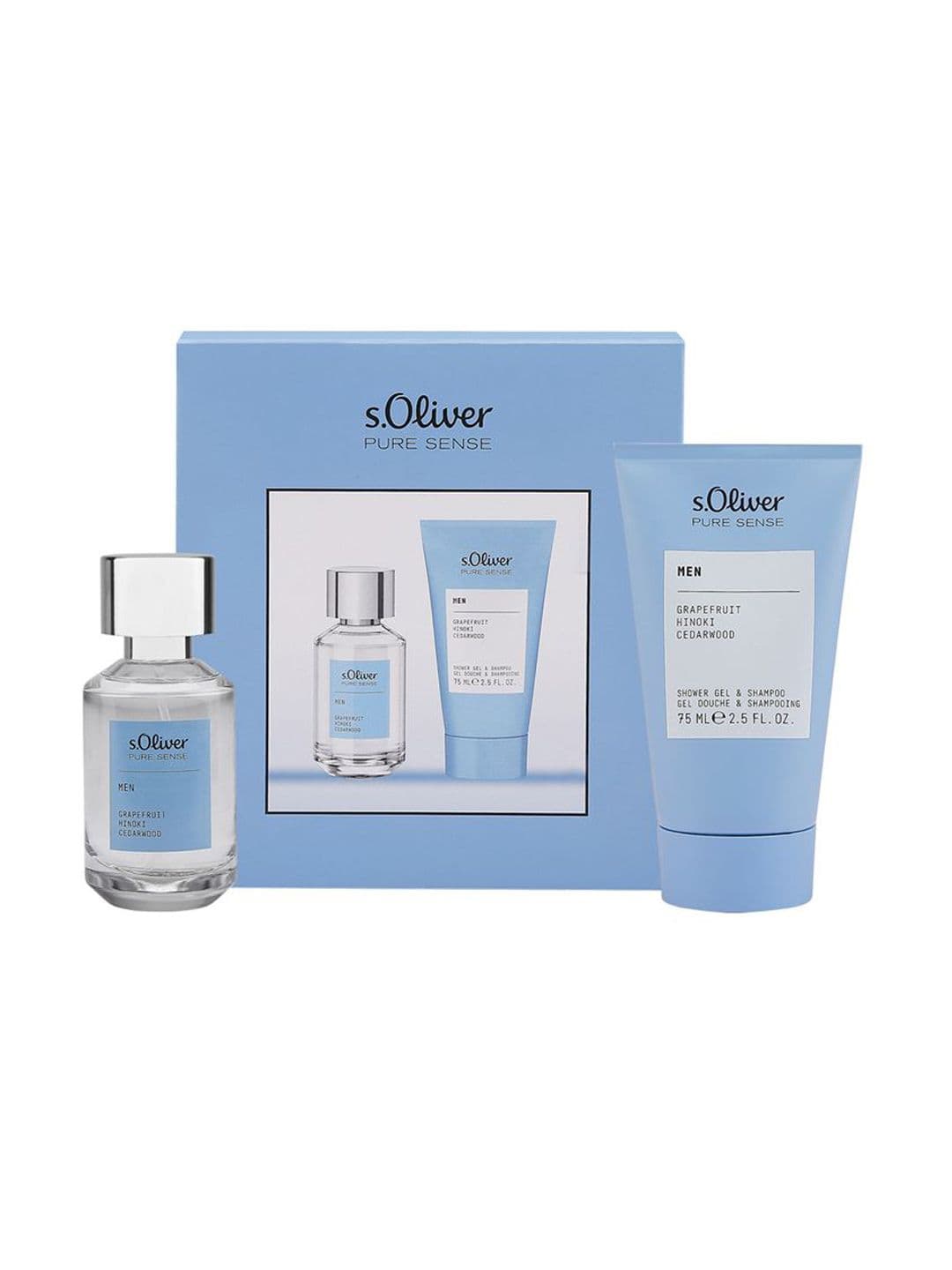 s.Oliver Pure Sense Men Eau De Toilette -30 ml With Shower Gel & Shampoo - 75 ml - view 1