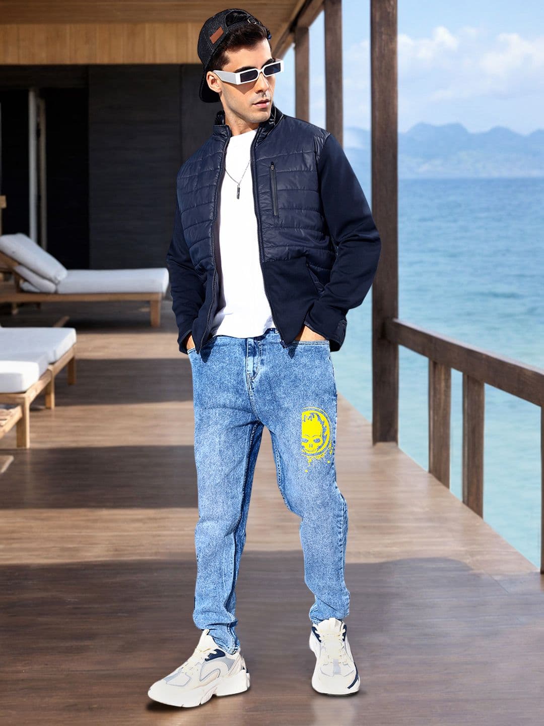 Mast & Harbour Solid Long Sleeves Padded Jacket - view 1
