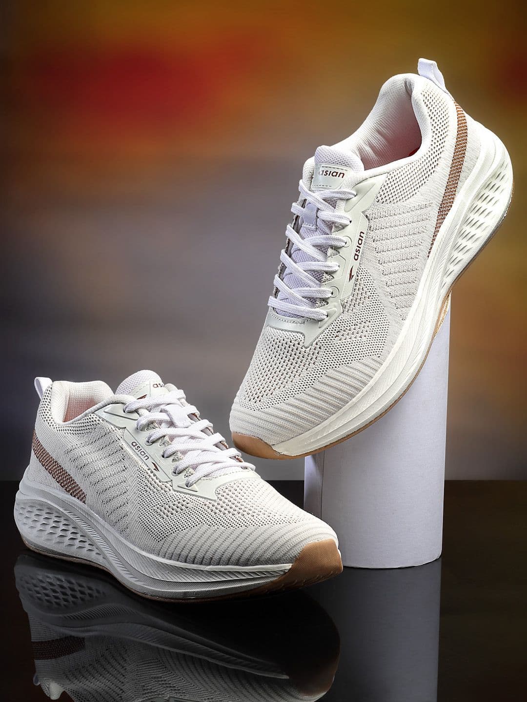 ASIAN Men Mesh Running Non-Marking Shoes - view 1