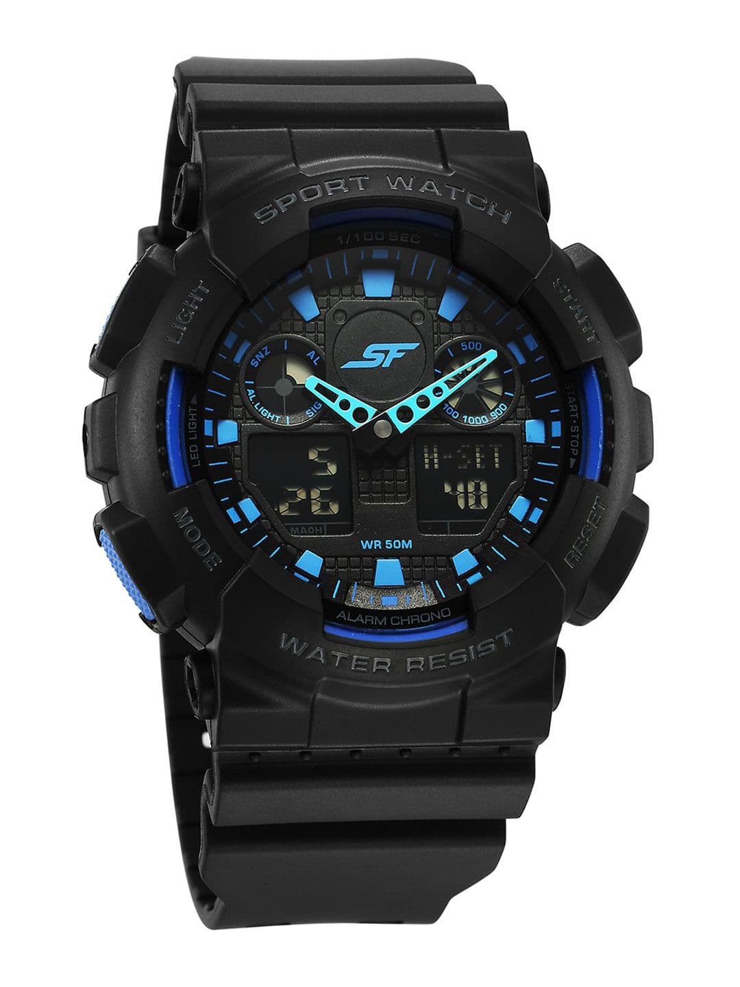 Sonata Sf Vigour Quartz Analog Digital With Black Dial Unisex Watch - Nt87058pp01 - view 1