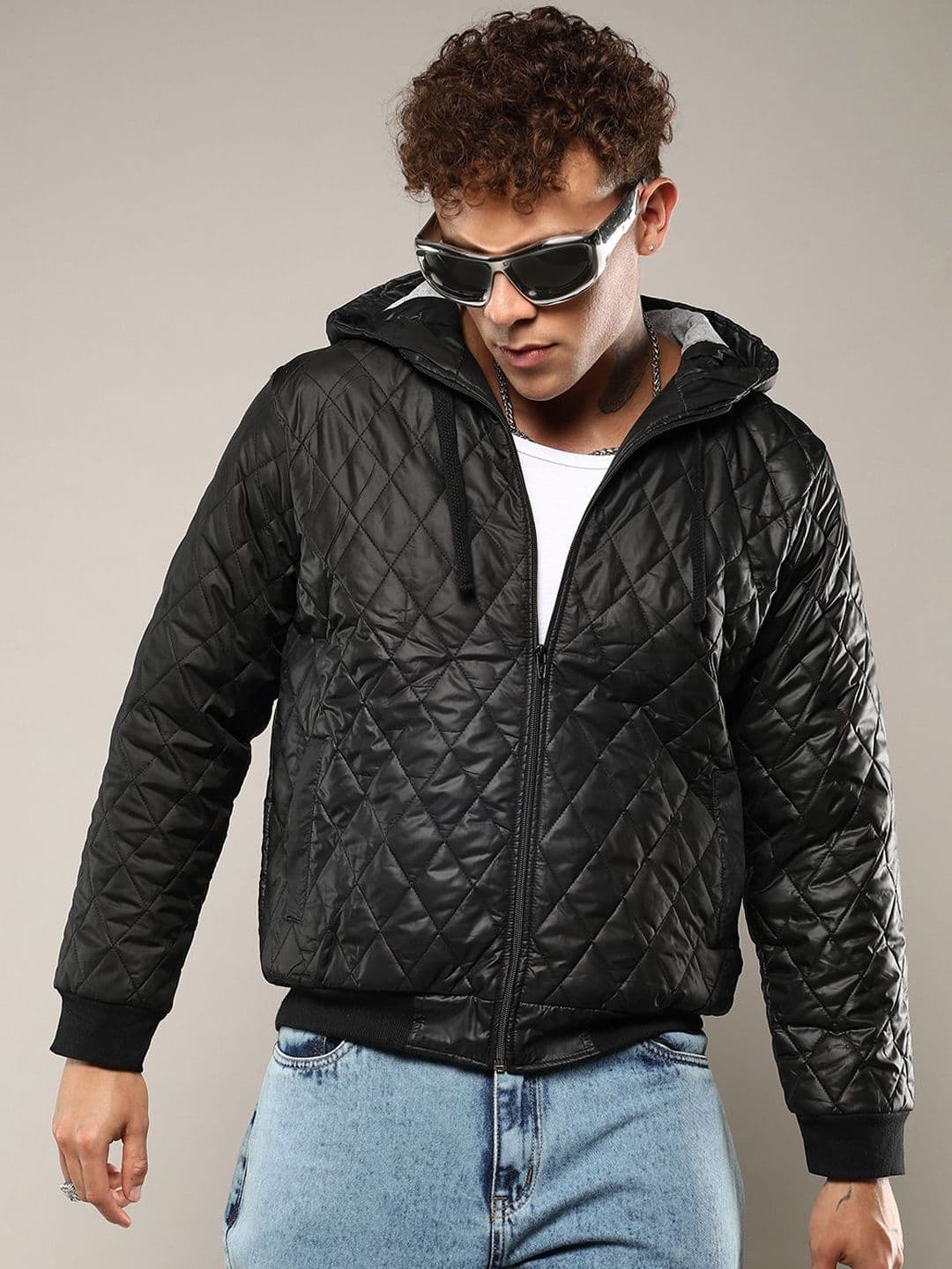CAHOOT Men Hooded Solid Casual Quilted Jacket - view 1