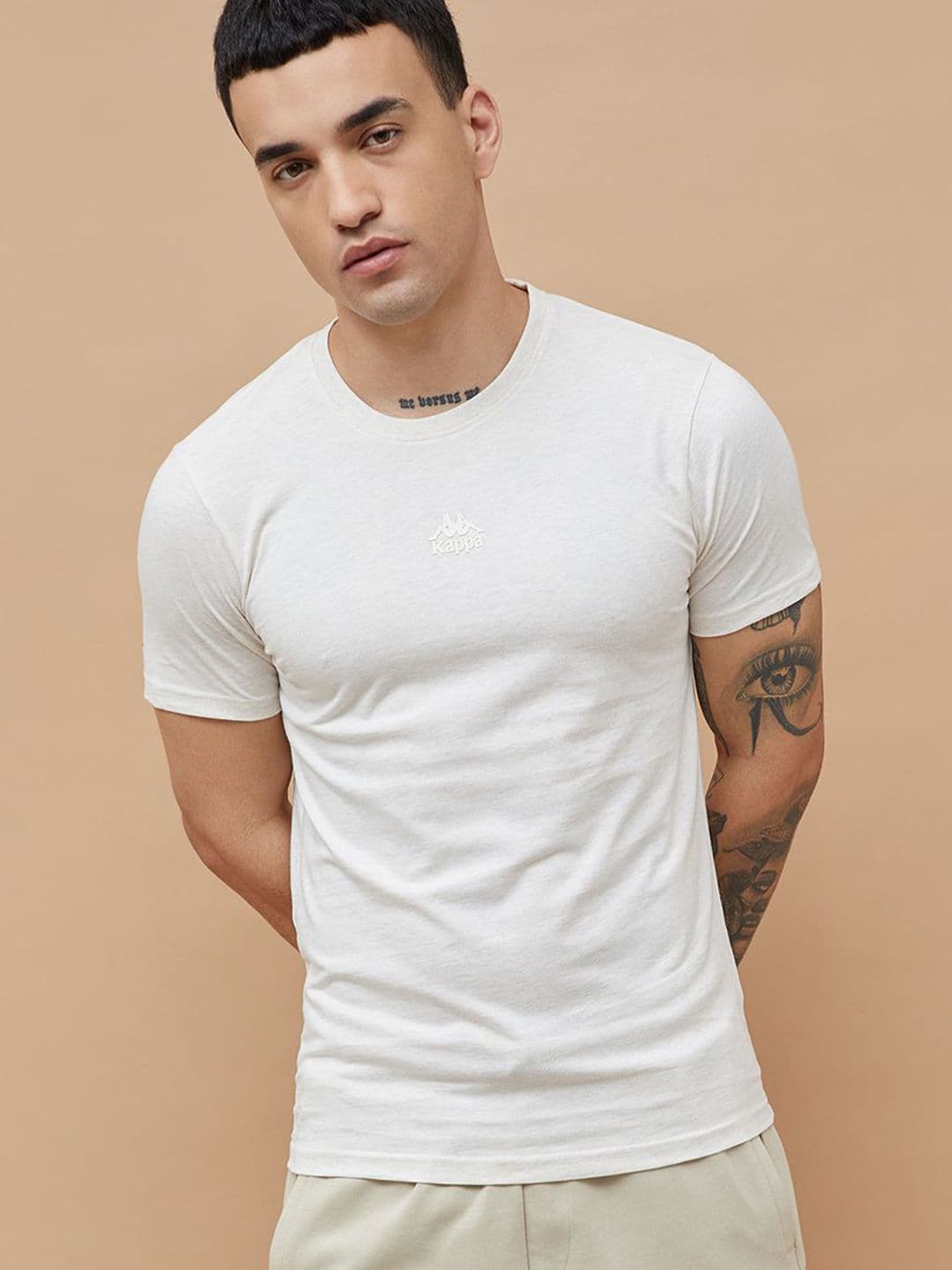 Kappa Men Solid Round Neck Cotton T-shirt - view 1