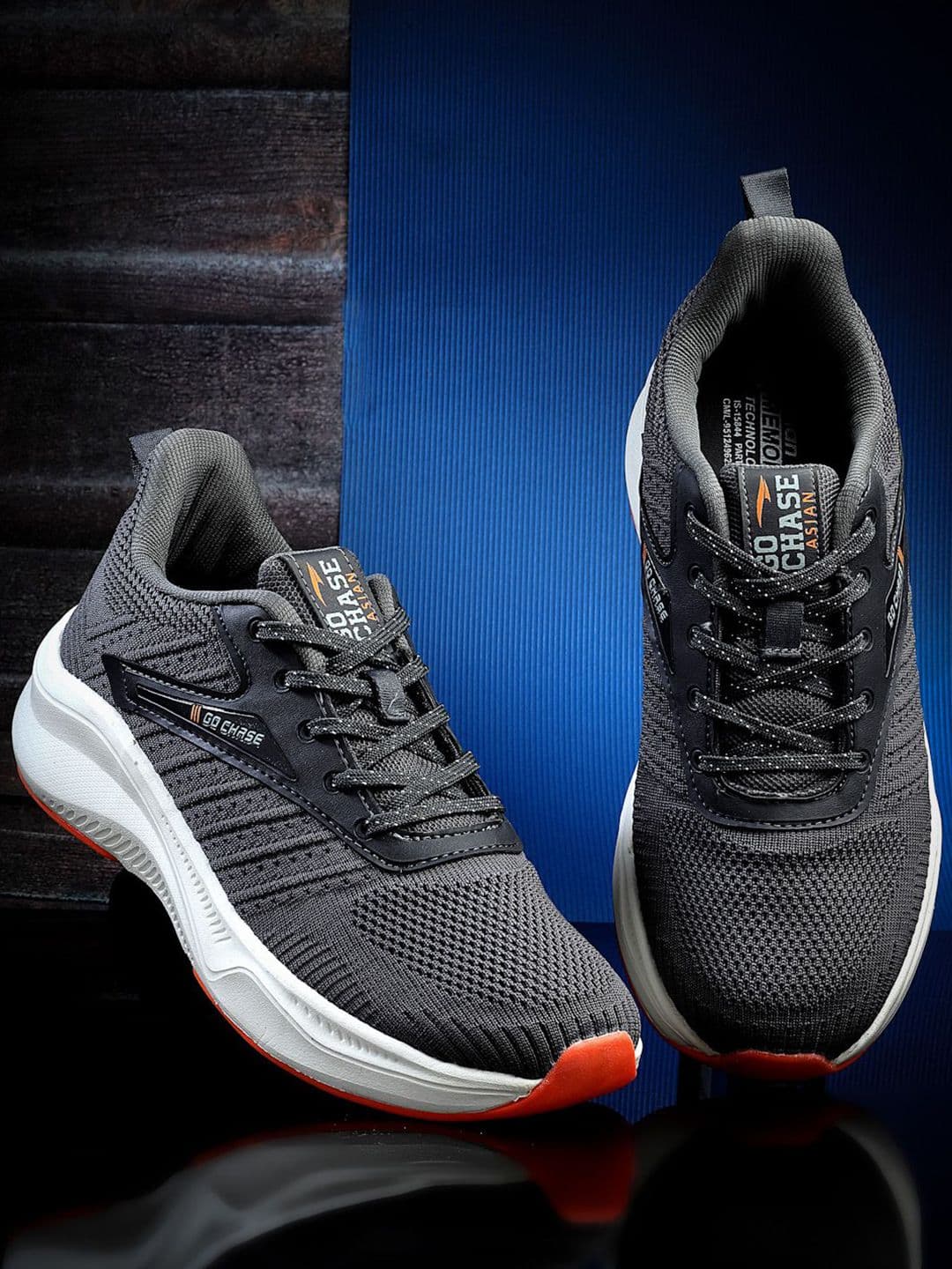 ASIAN Men Mesh Running Non-Marking Shoes - view 1