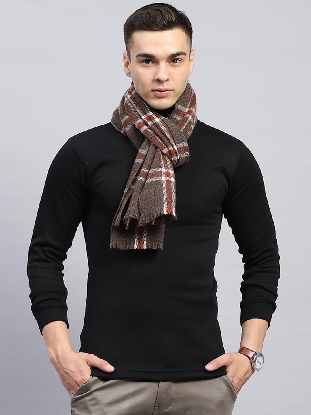 Monte Carlo Men Checked Cotton Mufflers - view 1