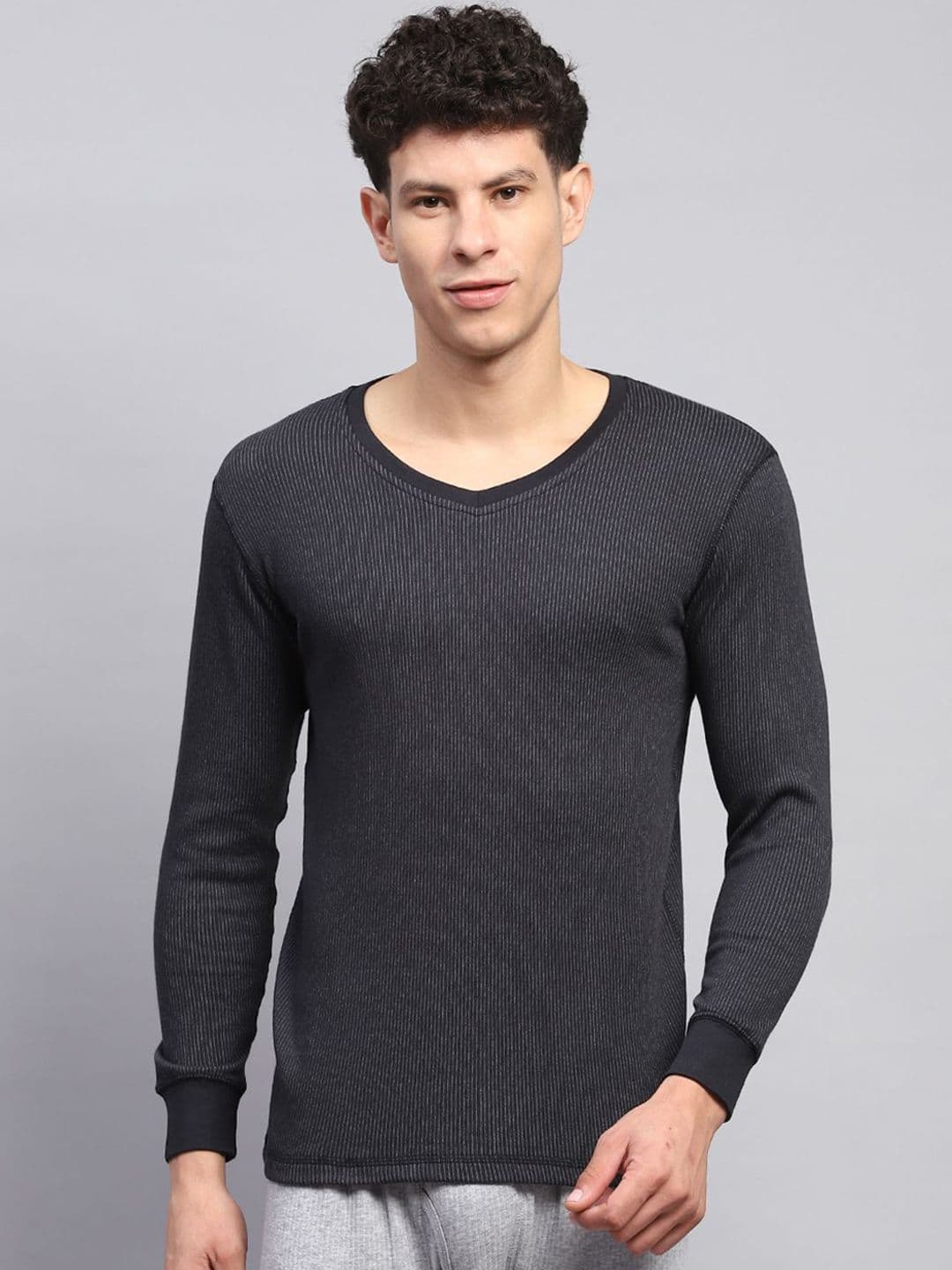 Monte Carlo Men Ribbed Cotton Thermal Vest - view 1