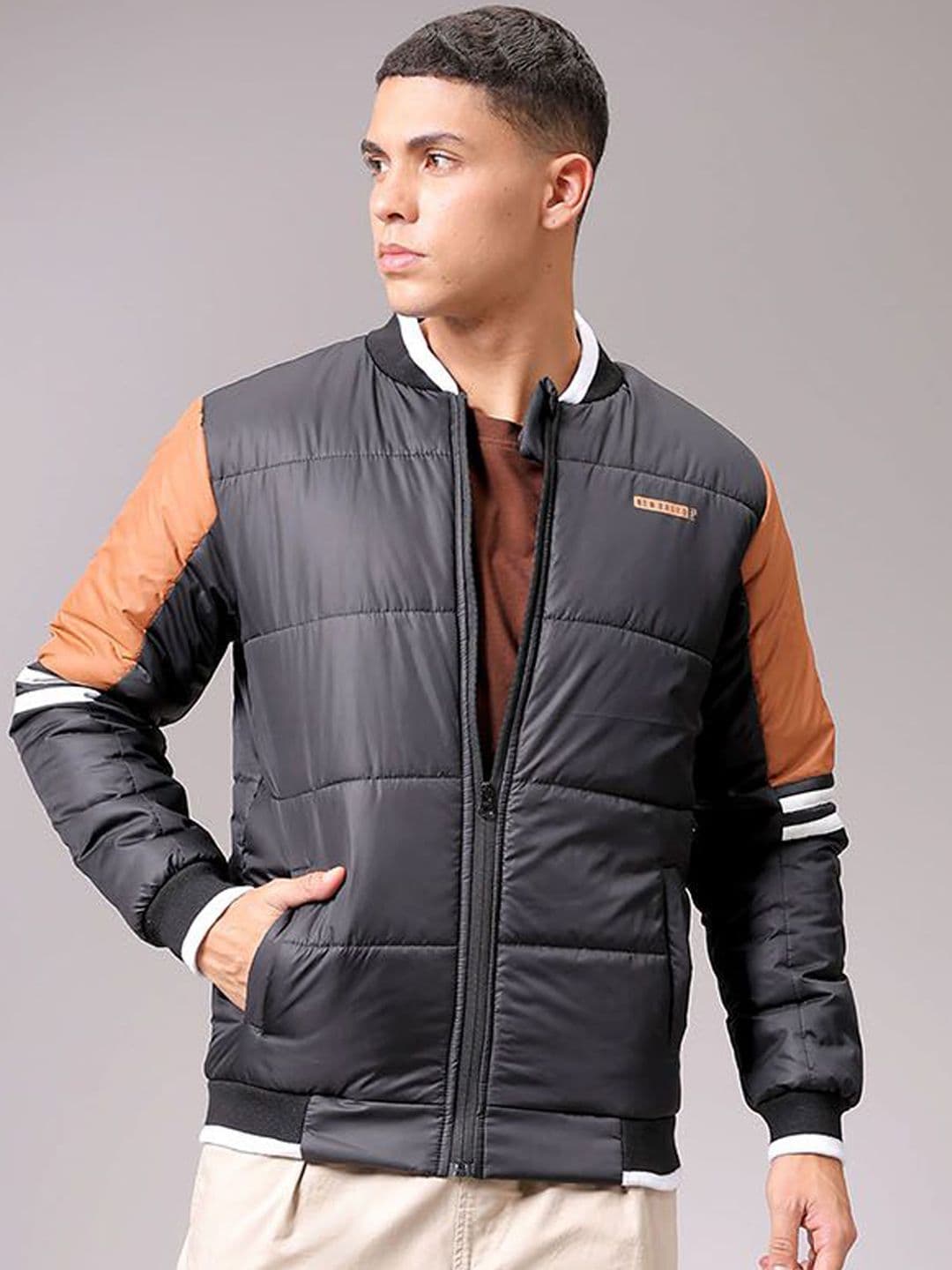 The Indian Garage Co Men Colourblock Slim Fit Puffer Jacket - view 1