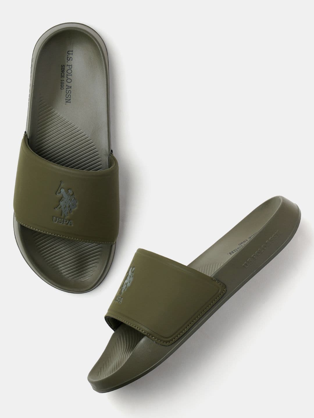 U.S. Polo Assn. Men Printed Flip Flops Sliders - view 1