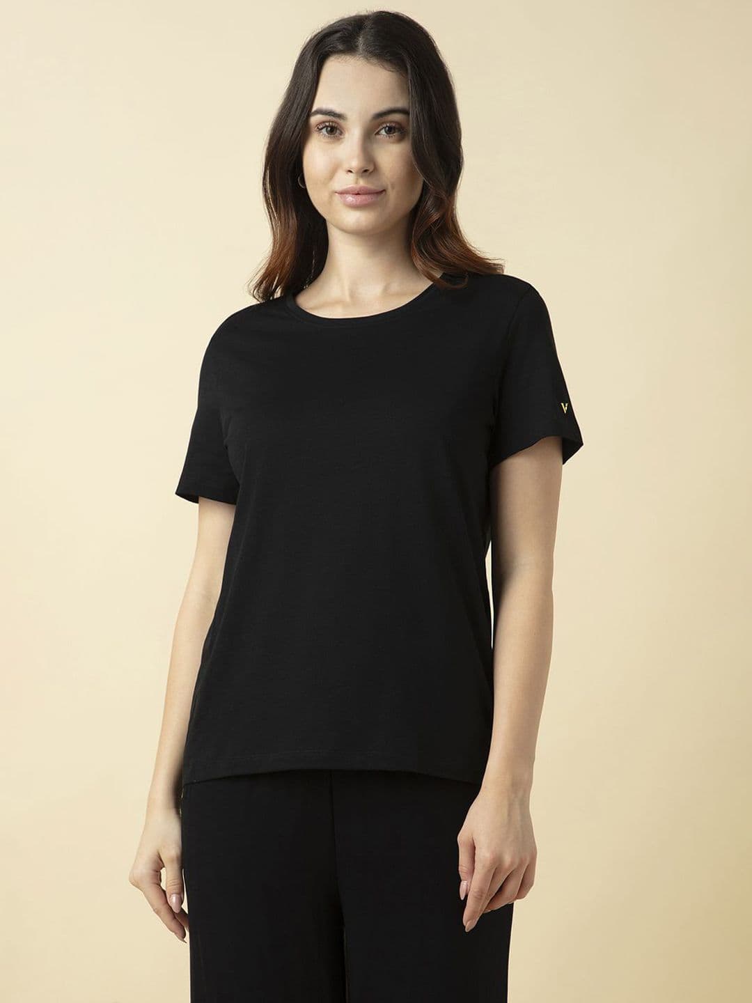 Van Heusen Women Cotton Relax Fit Lounge T Shirt - view 1