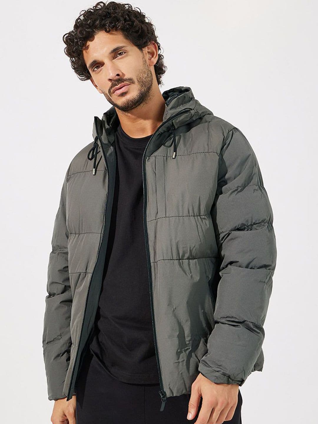 Styli Quilted Hooded Puffer Jacket - view 1