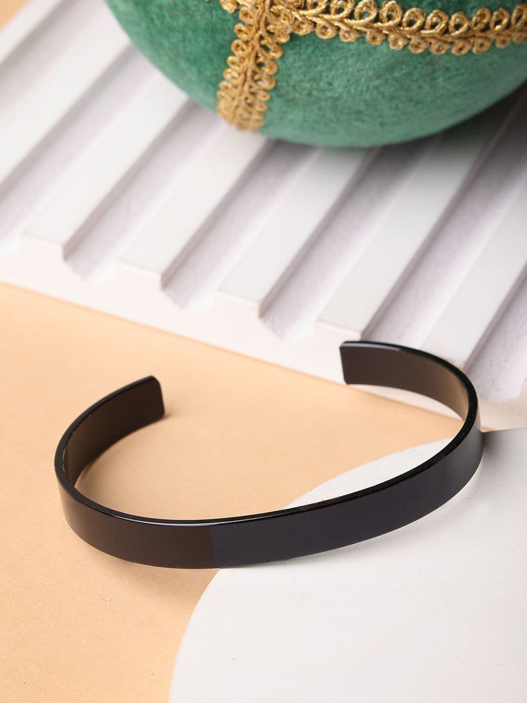 NVR Men Rhodium-Plated Stainless Steel Cuff Bracelet - view 1