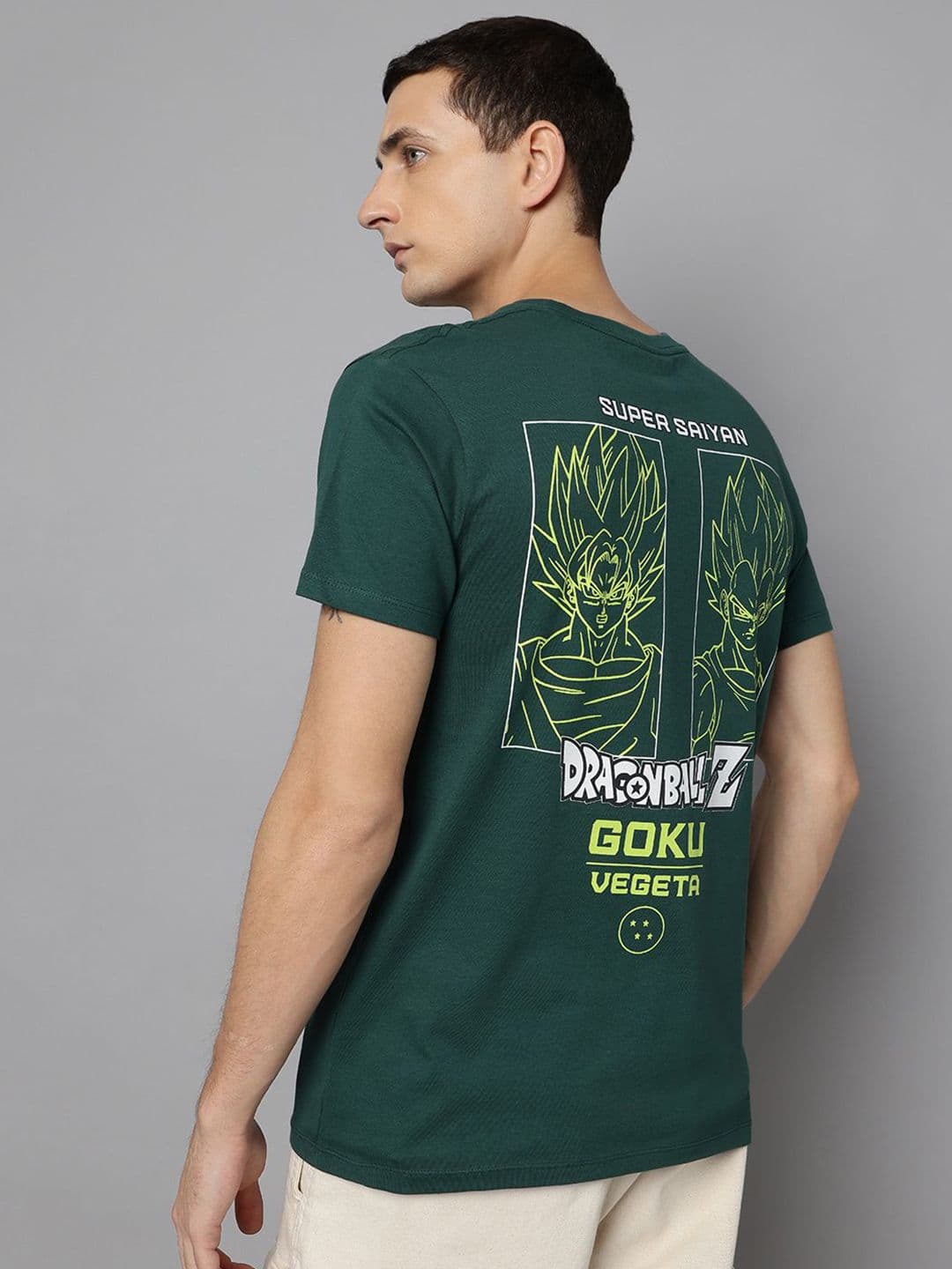 Free Authority Men GOKU Printed Round Neck Cotton T-shirt - view 1