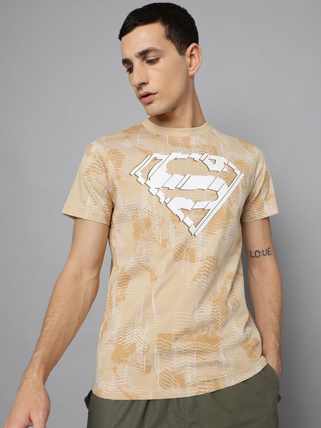 Free Authority Men Superman Printed Cotton T-shirt - view 1