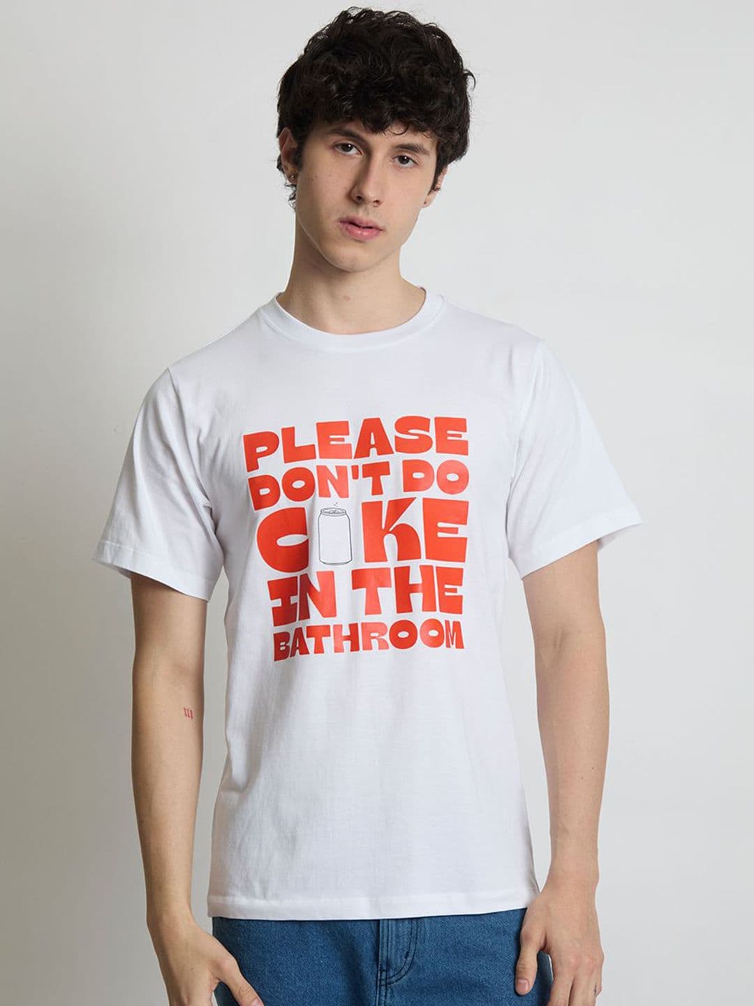 IVOC Men Typography Printed Round Neck Cotton T-shirt - view 1