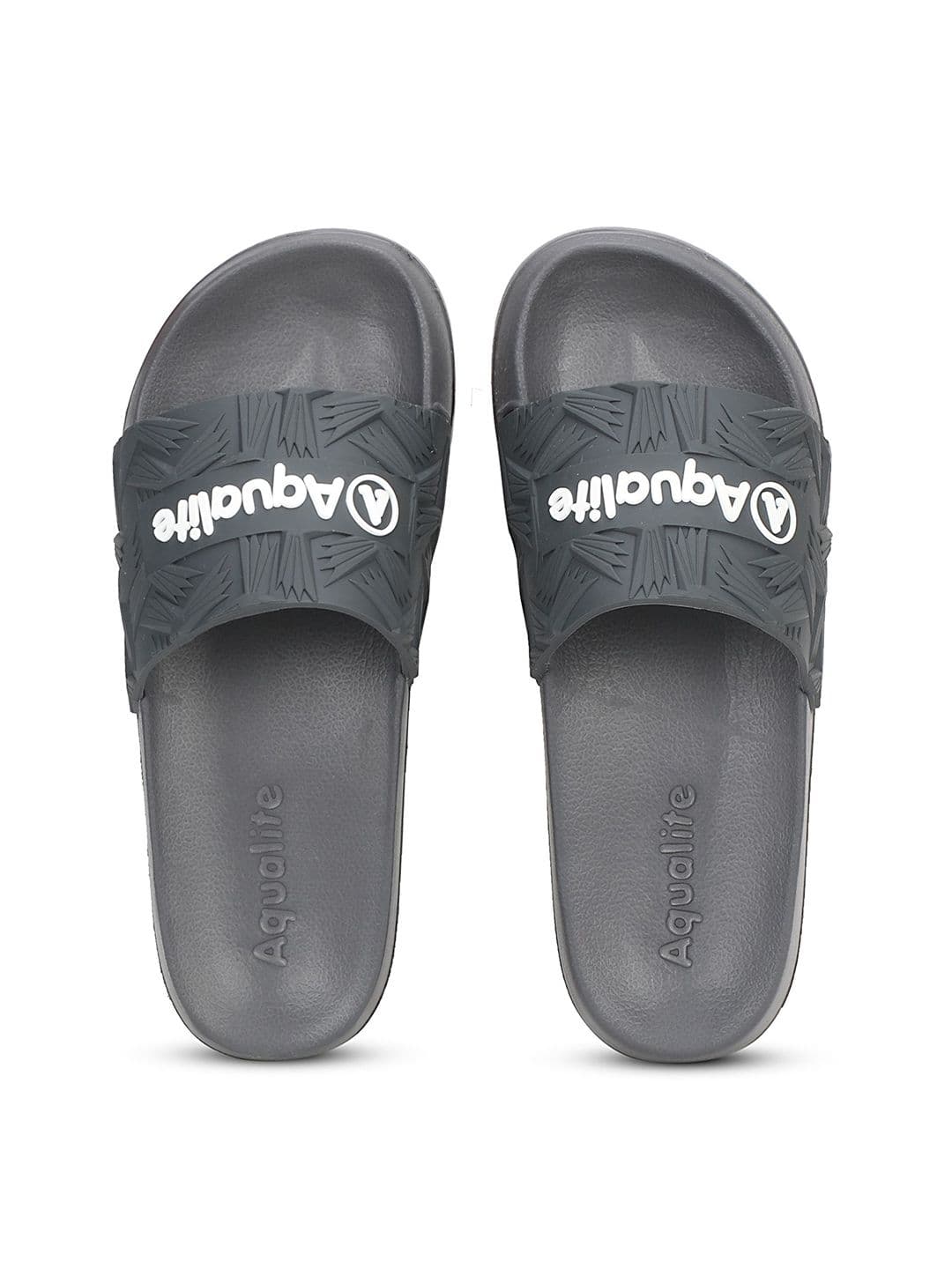 Aqualite Men Printed Cushion Sliders Buckle Strap Sliders - view 1