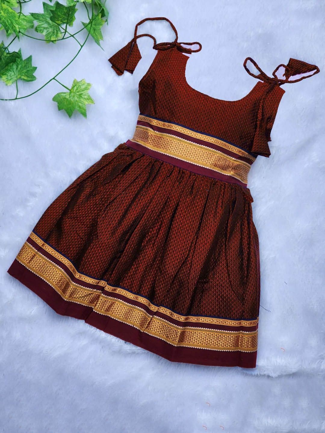 BAESD Girls Printed Sleeveless Cotton Ethnic Dresses - view 1