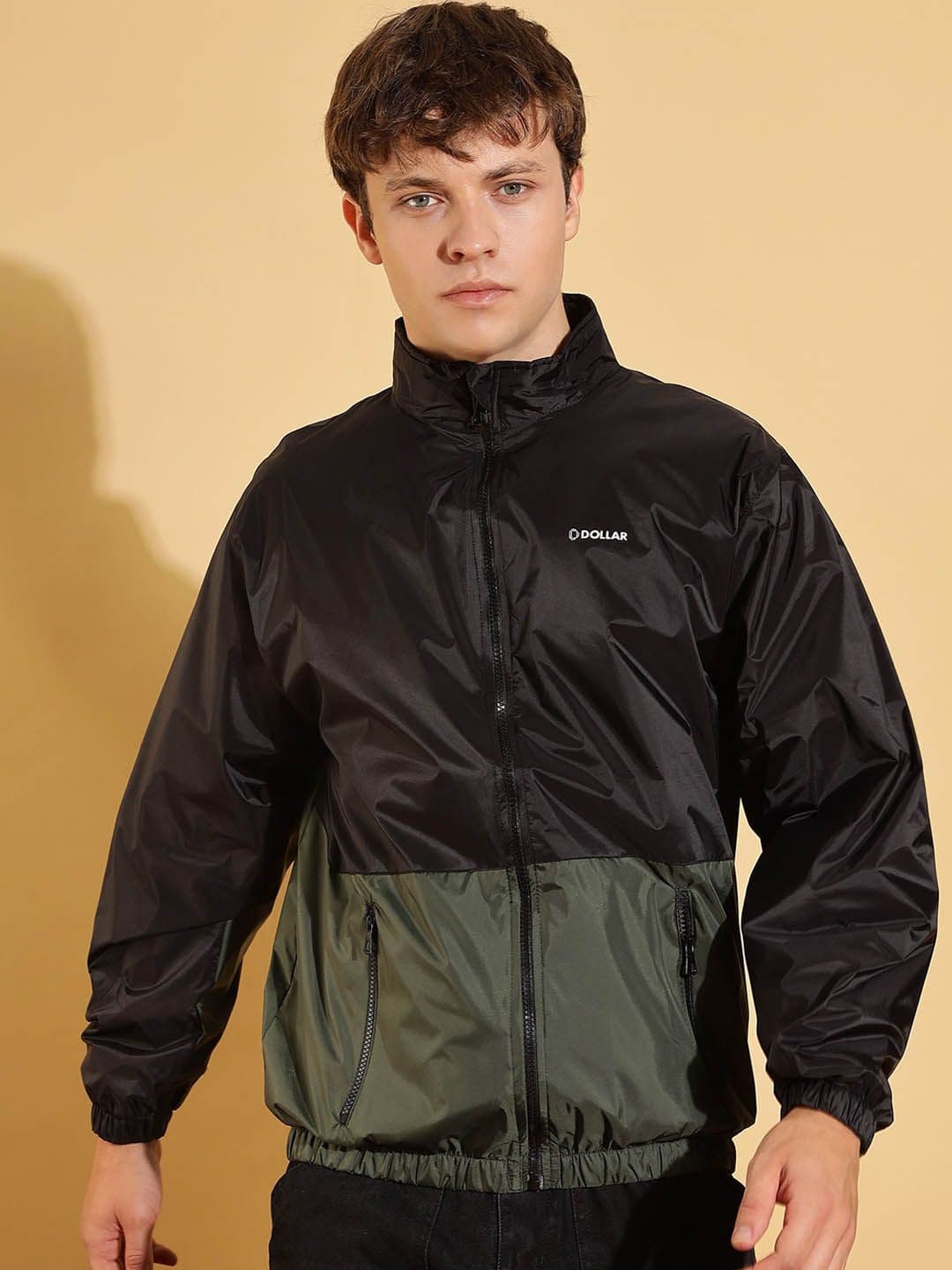 Dollar Men Colourblock Light Weight Windcheater with UV Protection and Pockets - view 1