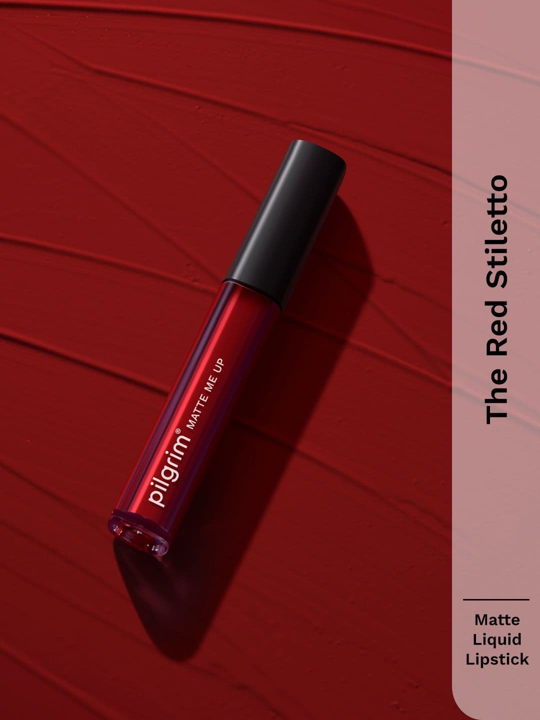 Pilgrim Matte Me Up Long Lasting Liquid Lipstick - 3ml - The Red Stiletto - 01 - view 1