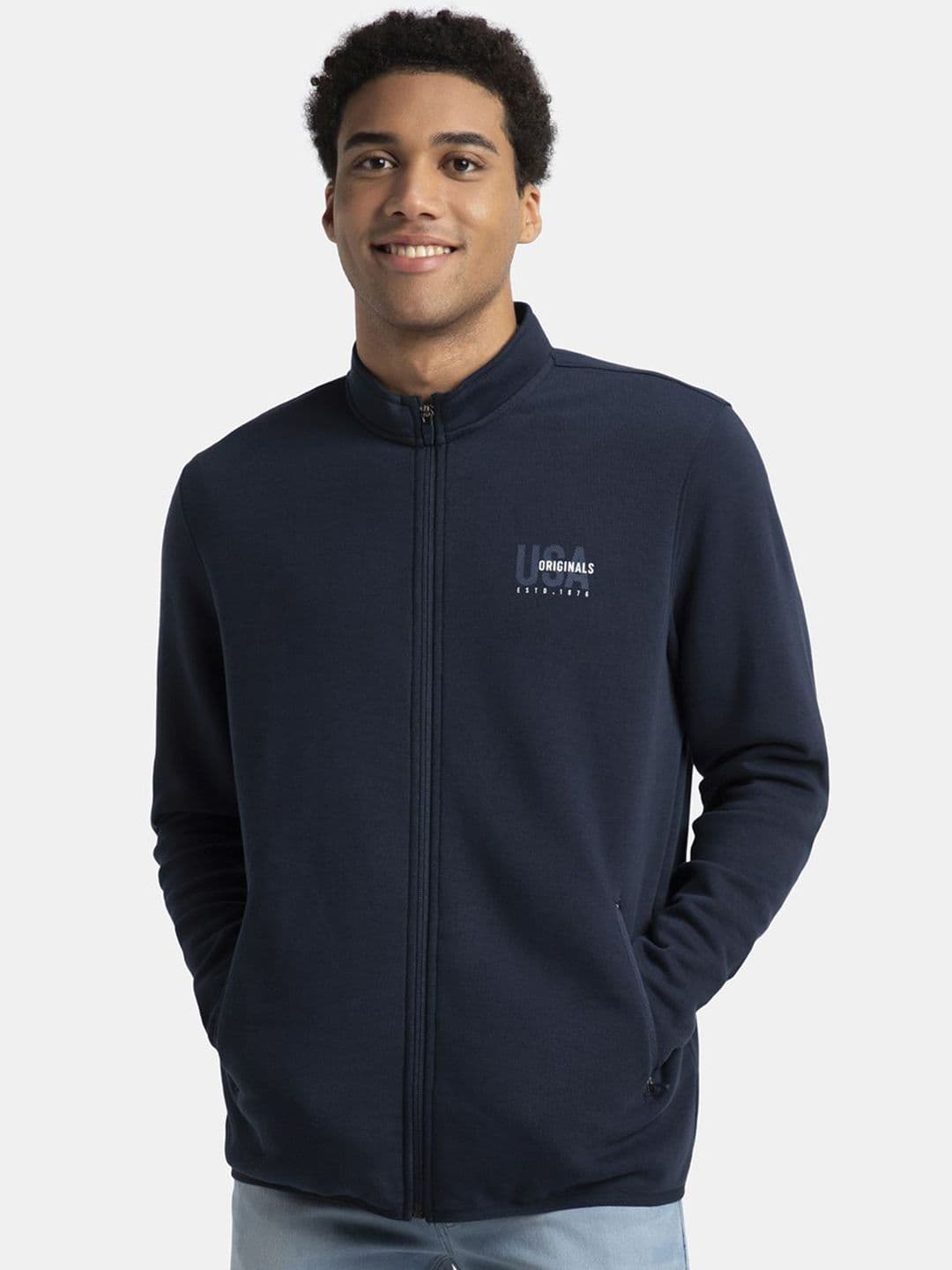 Jockey Super Combed Cotton Rich Fleece Jacket with StayWarm Technology - UM55 - view 1