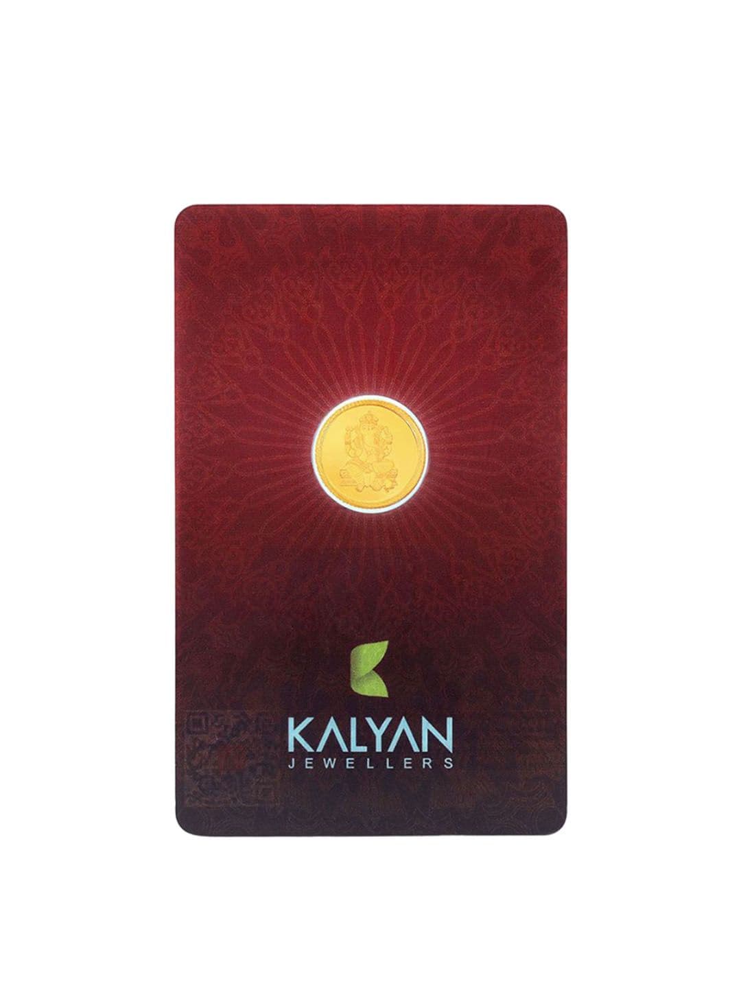 Kalyan Jewellers 24K (999) Purity Lord Ganesh Gold Coin 1 Gms - view 1