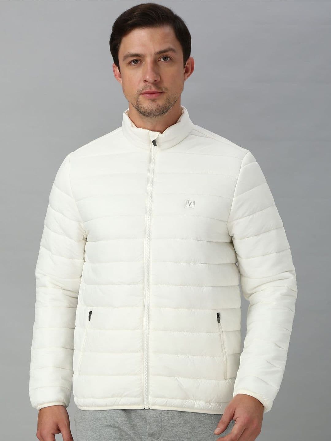 Van Heusen Innerwear Athleisure Men Solid High Neck Full Sleeveless Quilted Jacket - view 1