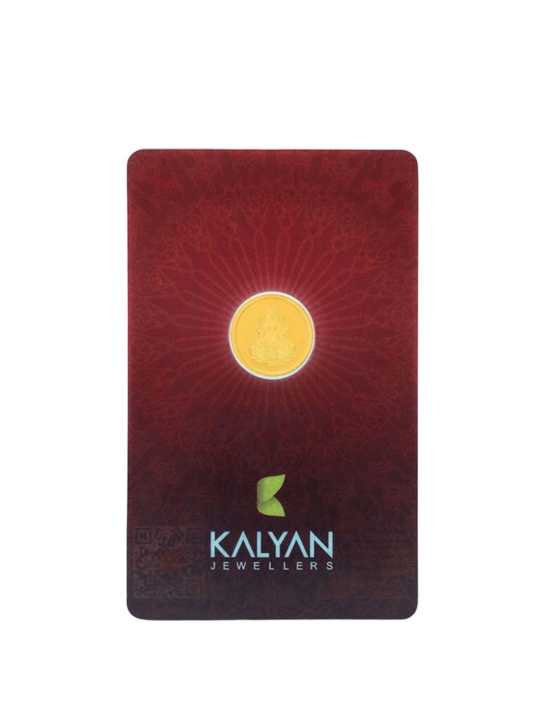 Kalyan Jewellers 24K (999) Purity Goddess Lakshmi Gold Coin 1 Gms - view 1