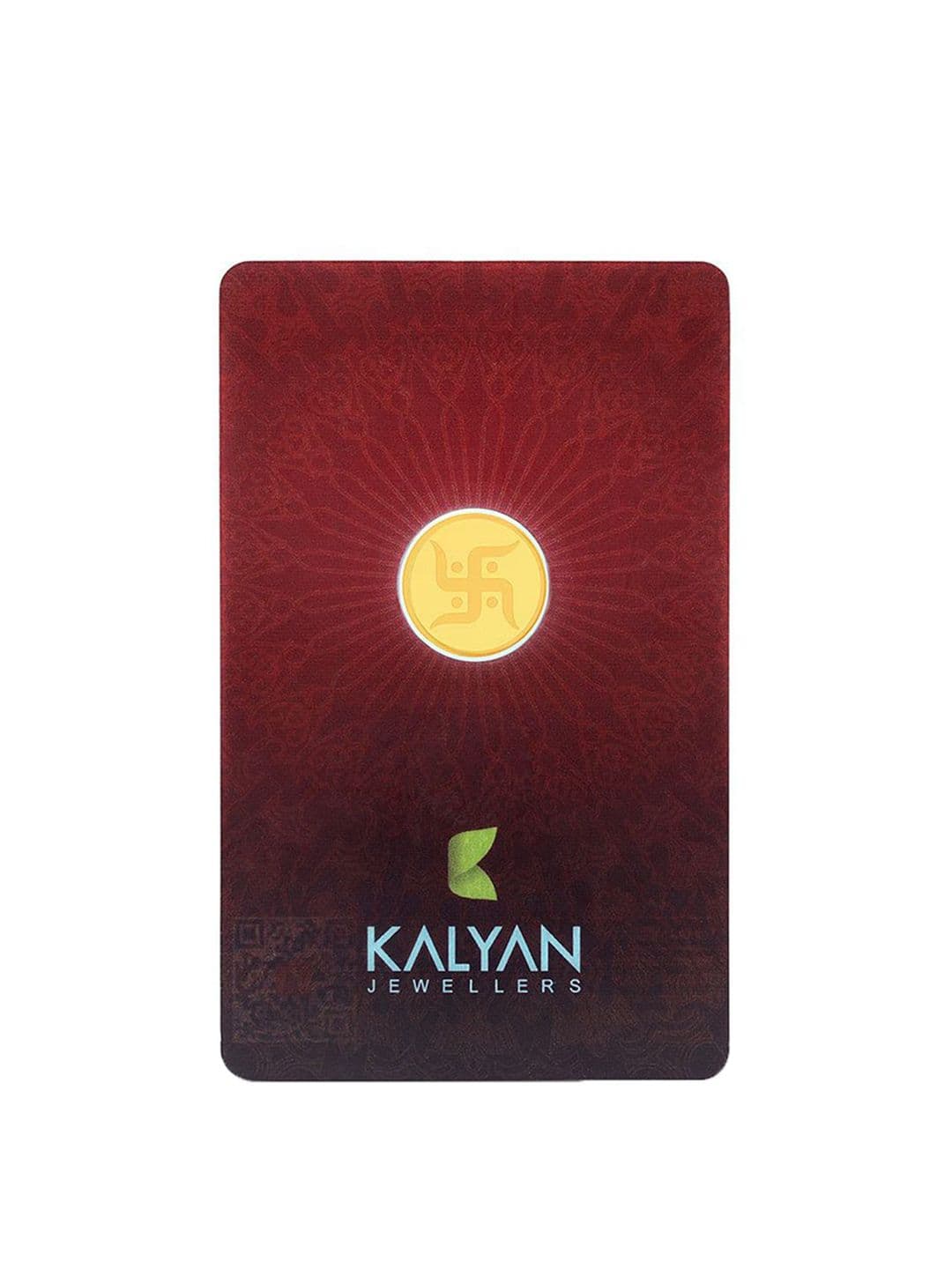 Kalyan Jewellers 24K (999) Purity Swastik Gold Coin 1 Gms - view 1