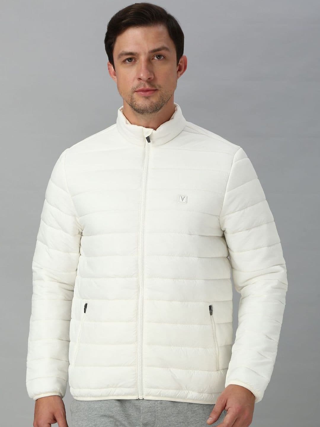 Van Heusen Innerwear Athleisure Men Solid High Neck Full Sleeveless Quilted Jacket - view 1