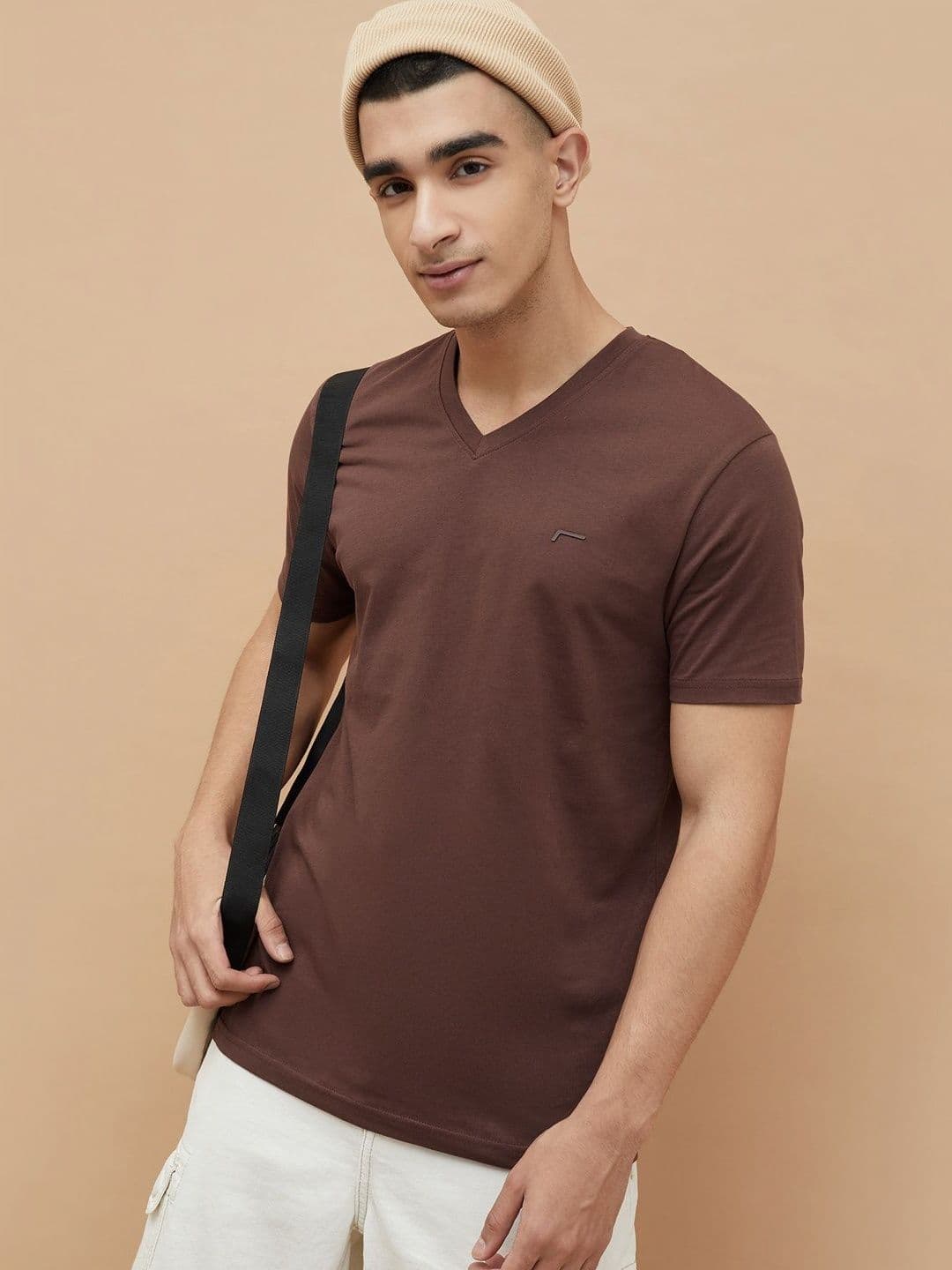 Fame Forever by Lifestyle Men Solid Polo Collar Cotton T-shirt - view 1