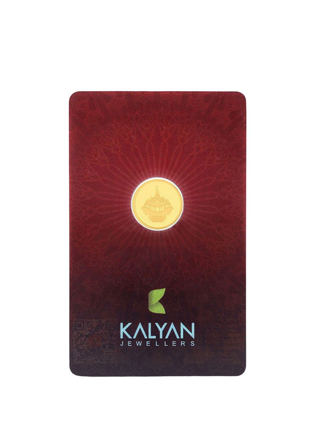 Kalyan Jewellers 24K (999) Purity Ayodhya Gold Coin 1 Gms - view 1