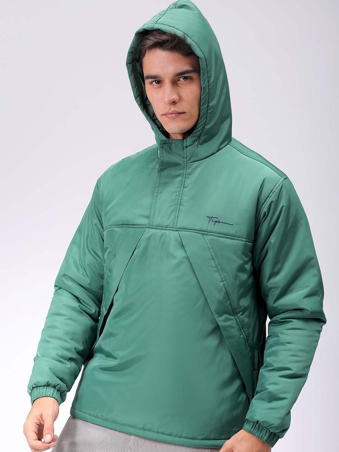 The Indian Garage Co Men Hooded Slim Fit Bomber Jacket - view 1