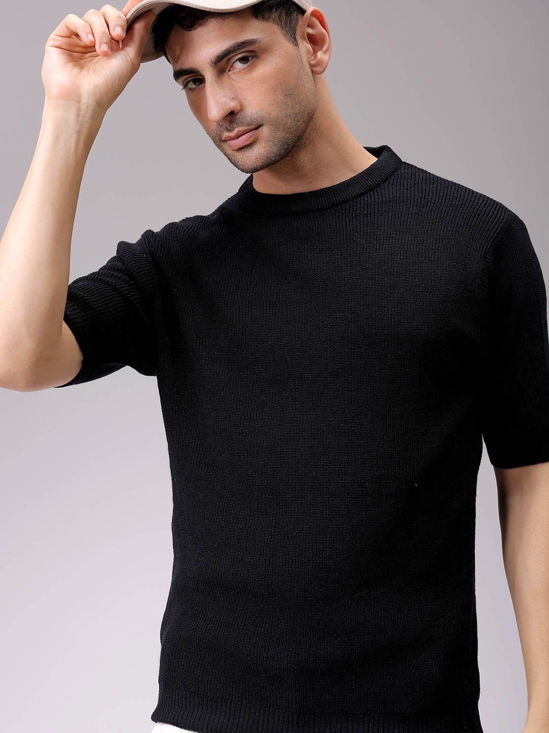 The Indian Garage Co Men Solid Round Neck Pullover - view 1
