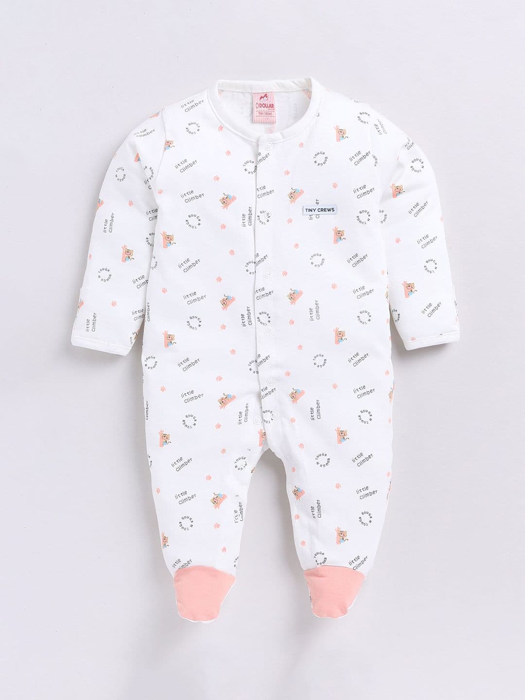 Dollar Kid Super Soft Printed Long Sleeves Shoe Romper - view 1