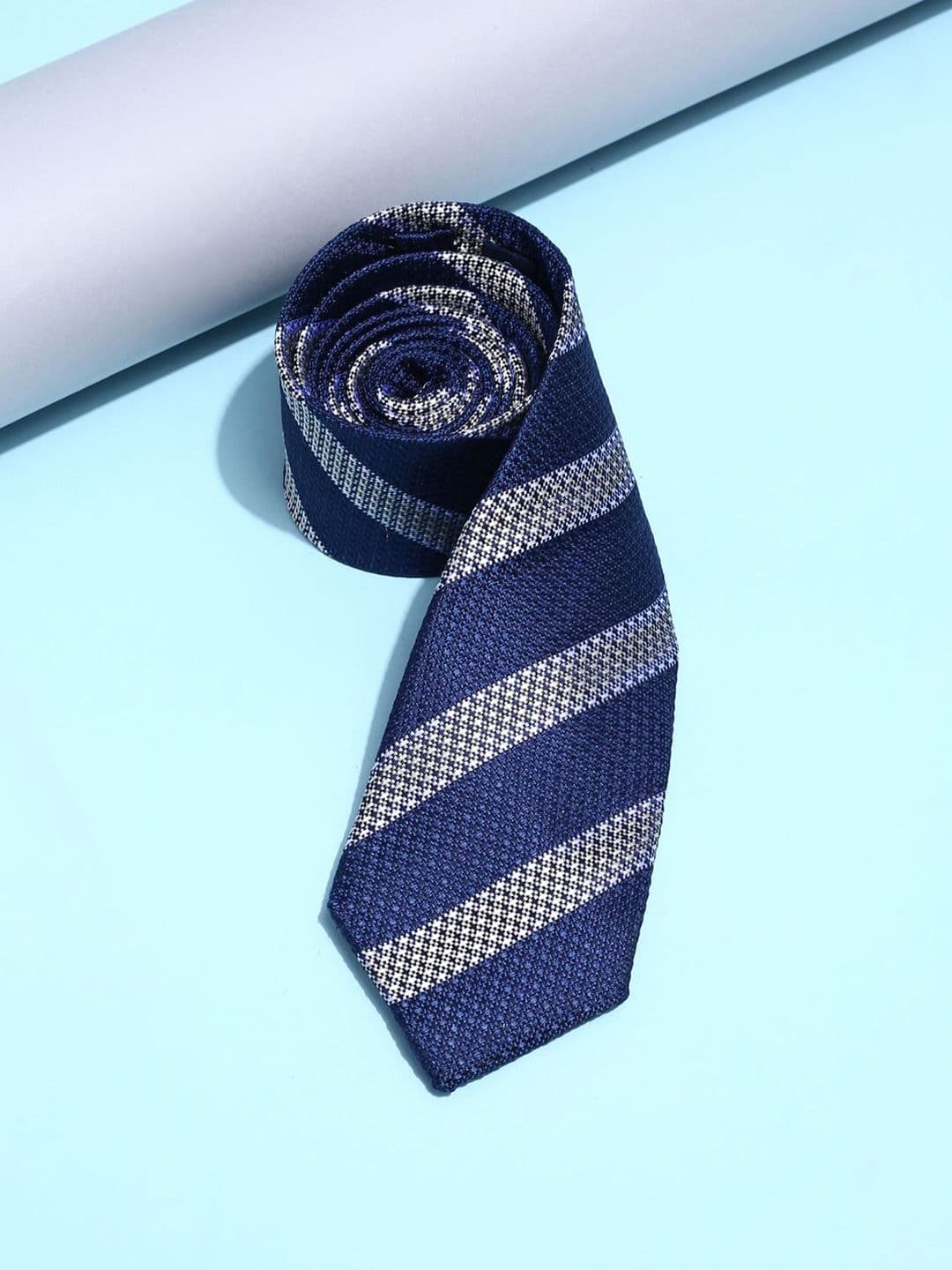 Peter England Men Striped Broad Tie - view 1