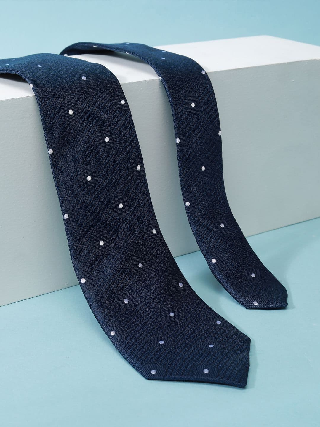 Peter England Men Woven Design Broad Tie - view 1