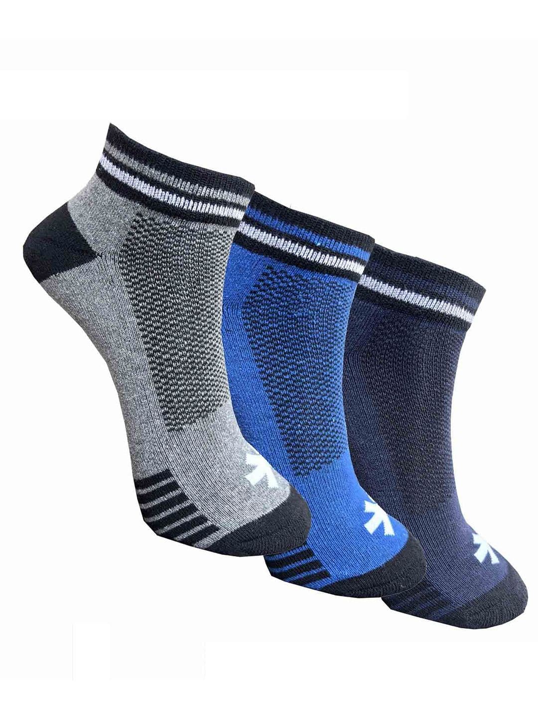HRX by Hrithik Roshan Pack Of 3 Cotton Ankle Length Socks - view 1