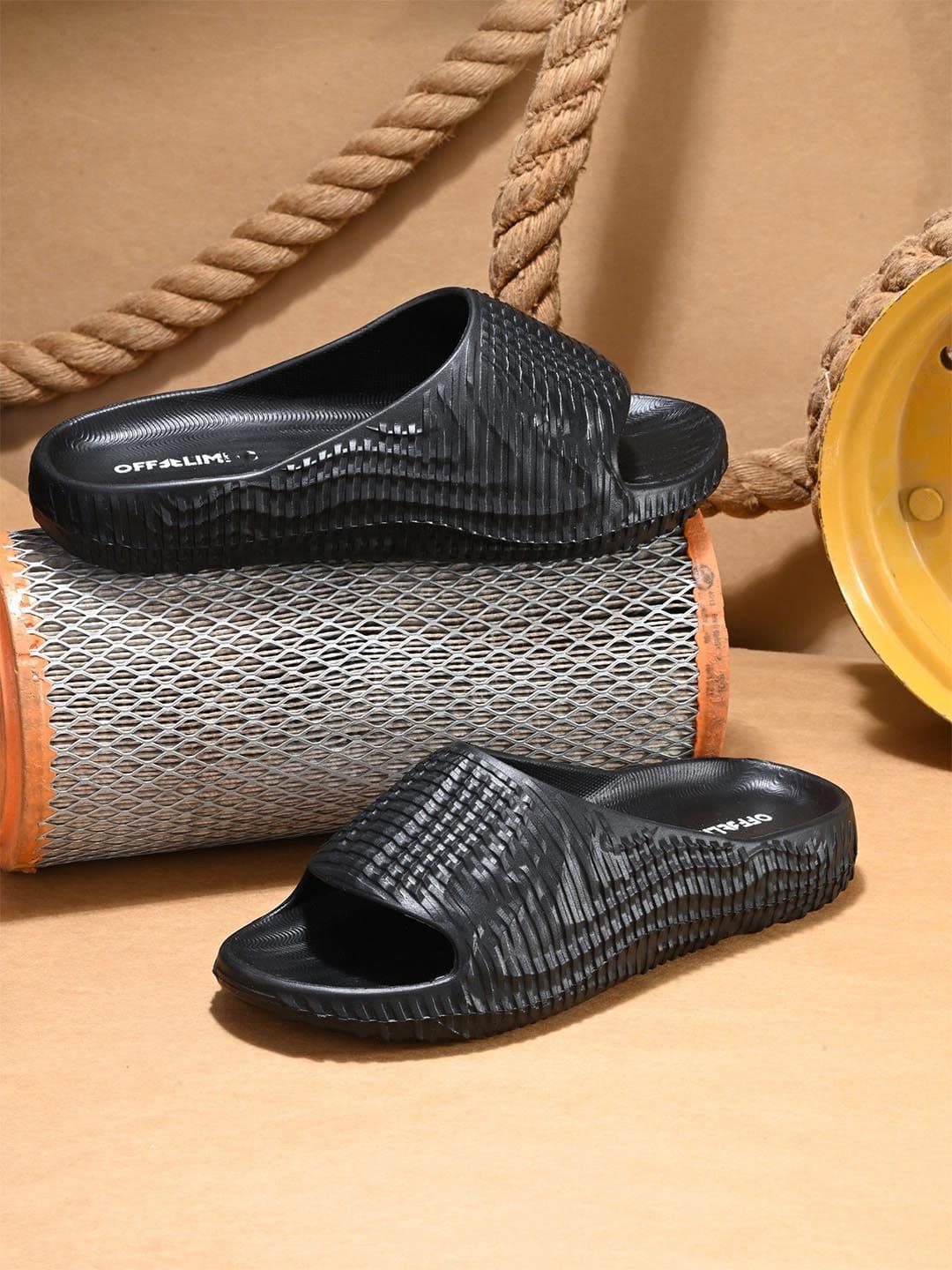 OFF LIMITS Men Rubber Sliders - view 1