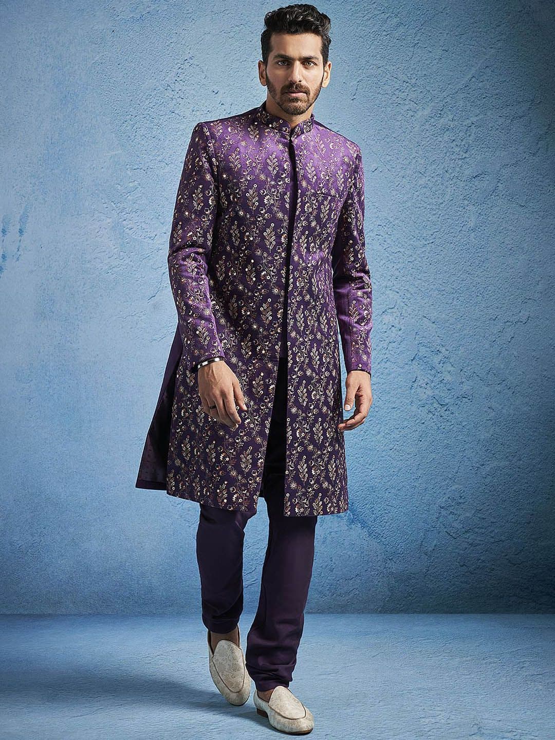 VASTRAMAY mens Embroidered sherwani Set - view 1