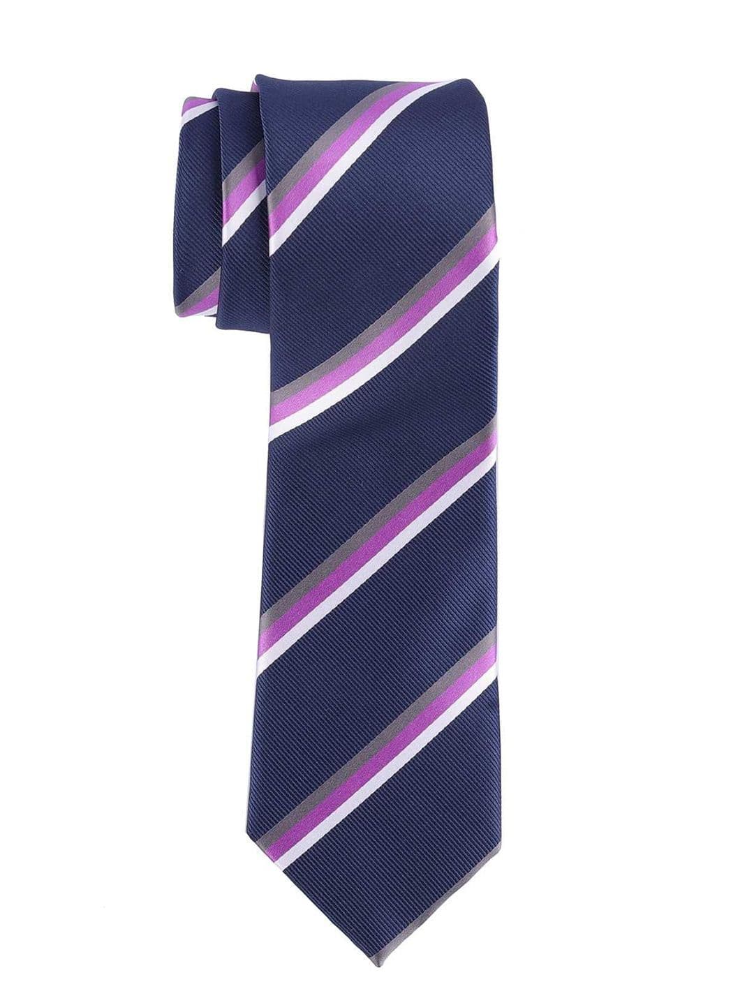 The Tie Hub Men Striped Broad Tie - view 1