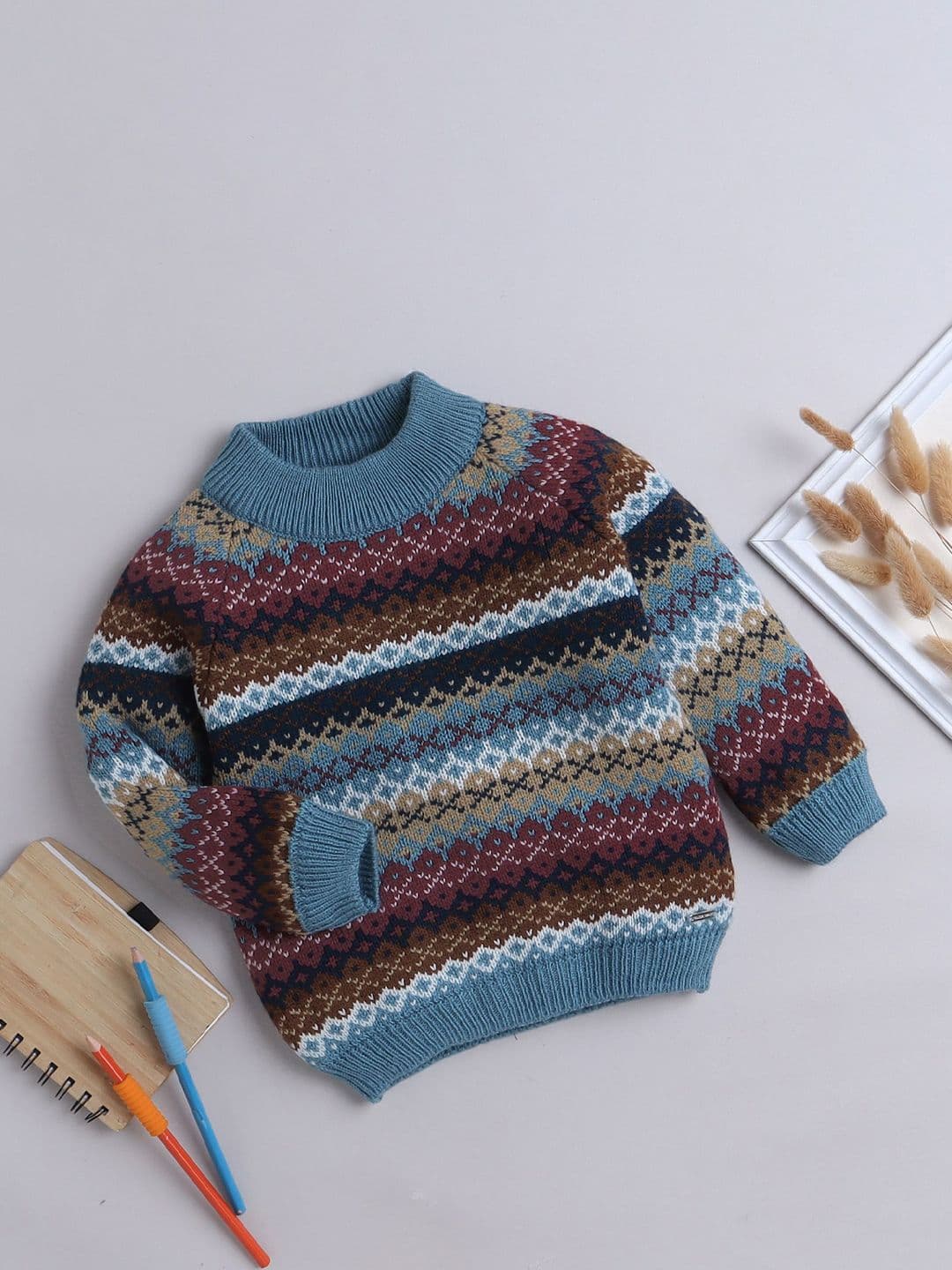 Yellow Apple Boys Humour and Comic Woollen Sweater Vest - view 1