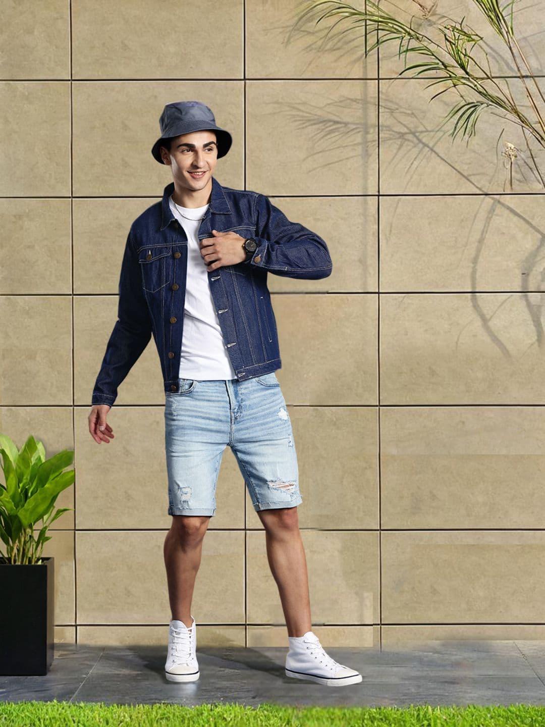 Mast & Harbour Pure Cotton Regular Fit Denim Jacket - view 1