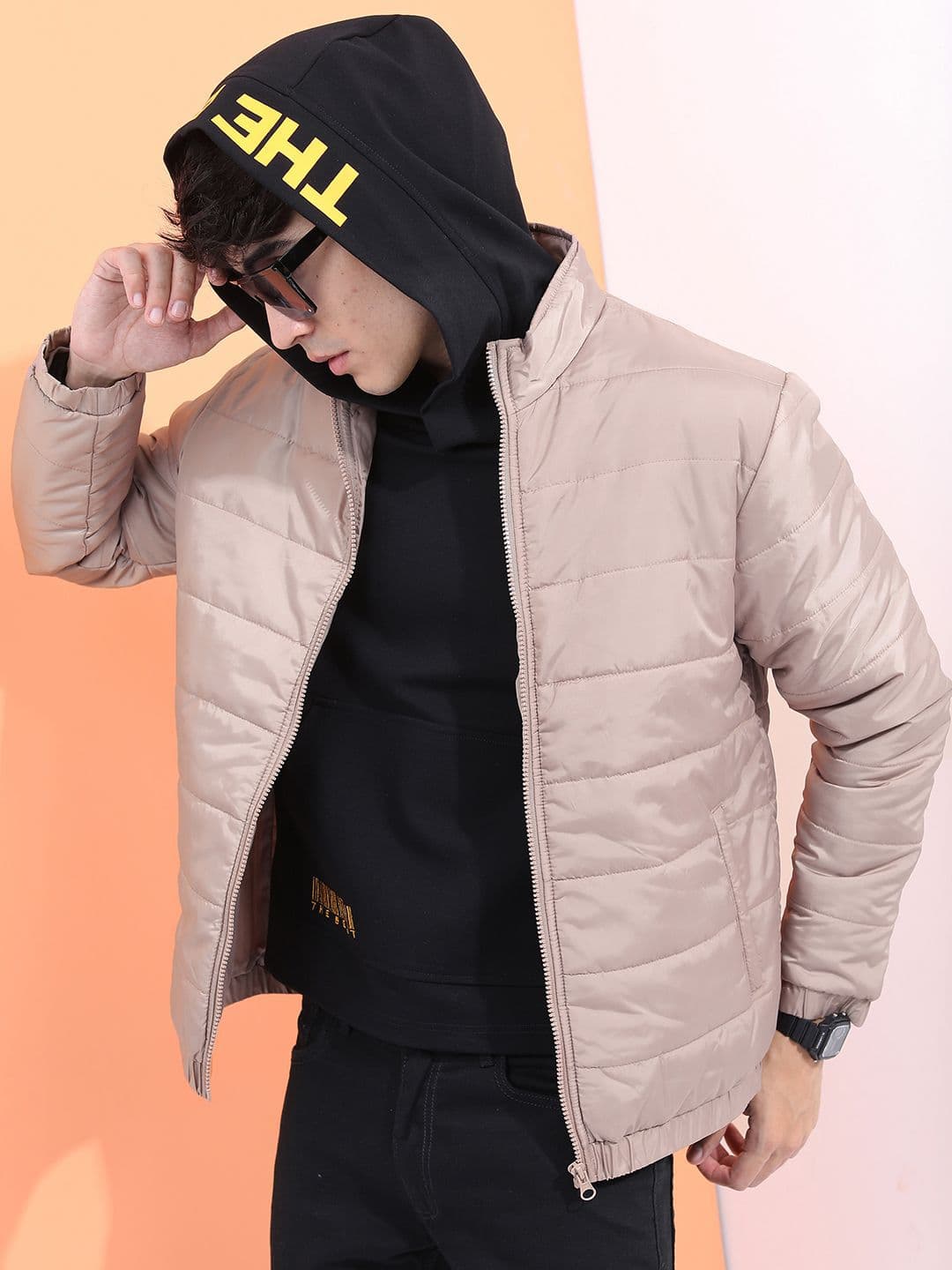 HIGHLANDER Men Stand Collar Puffer Jacket - view 1