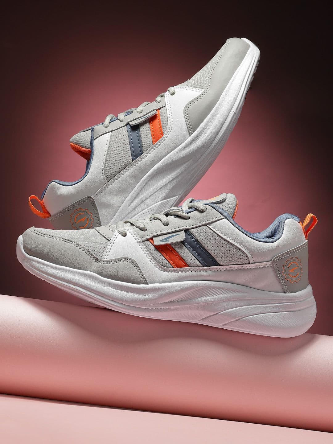 ASIAN Men Solid Smart Casual Lace-Ups Colourblocked Sneakers - view 1