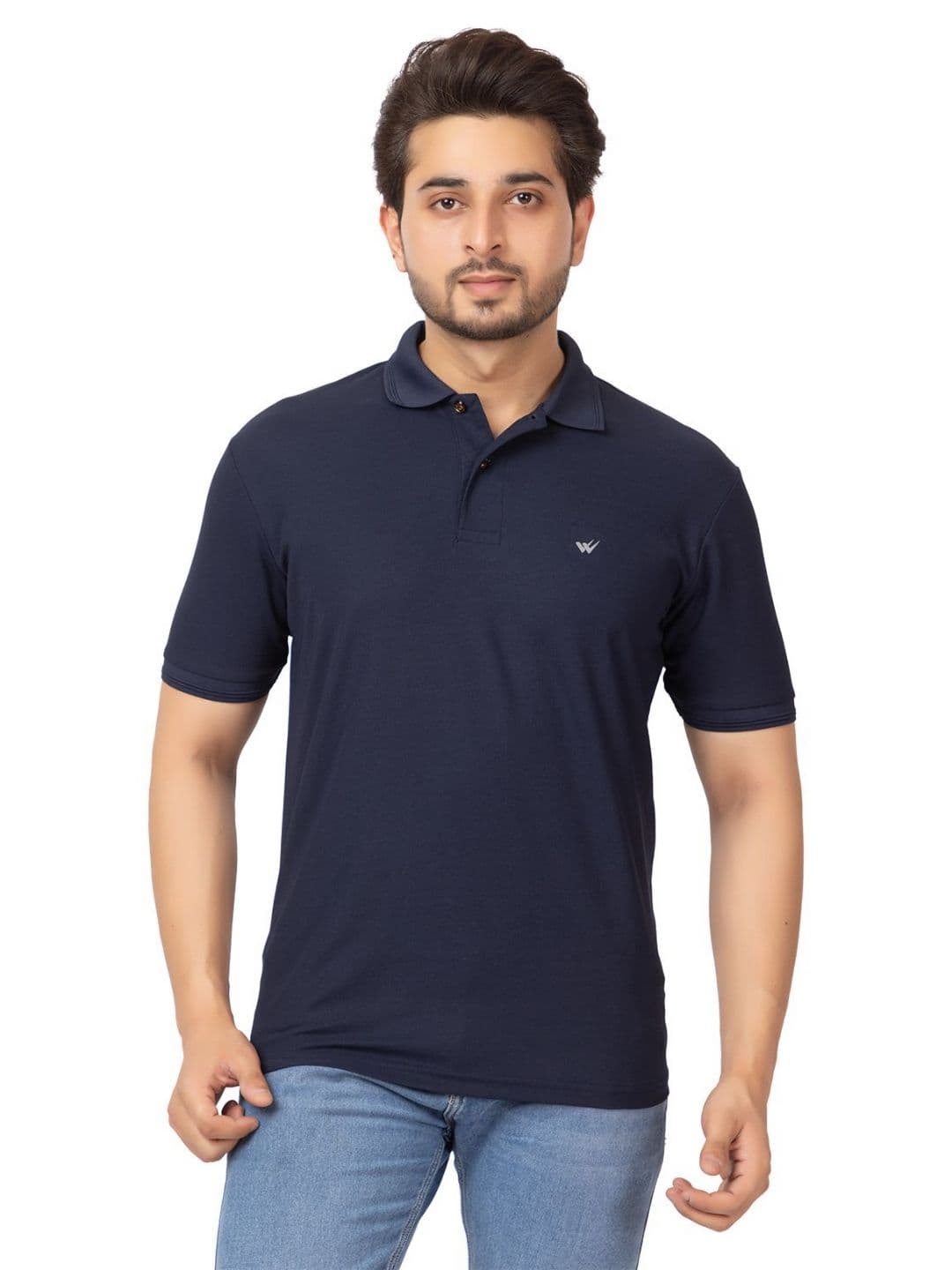 WILD COPS Men Solid Polo Collar Relaxed Fit T-shirt - view 1