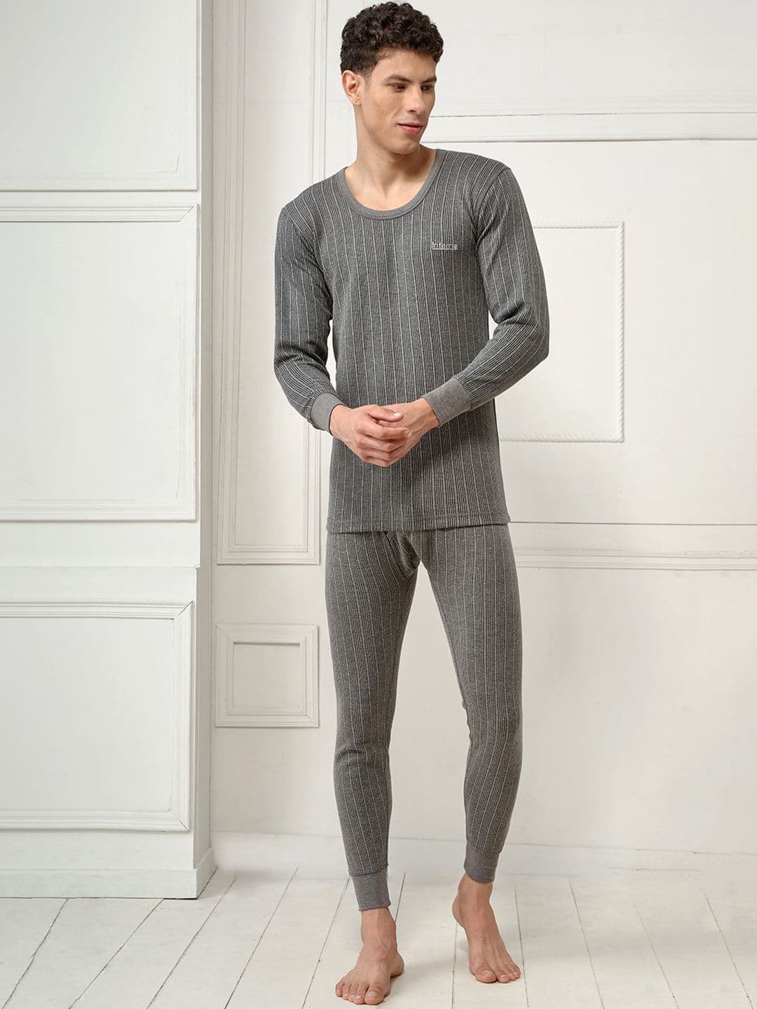 INFERNO Men Polycotton Round Neck Thermal Vest and Pant Set - view 1