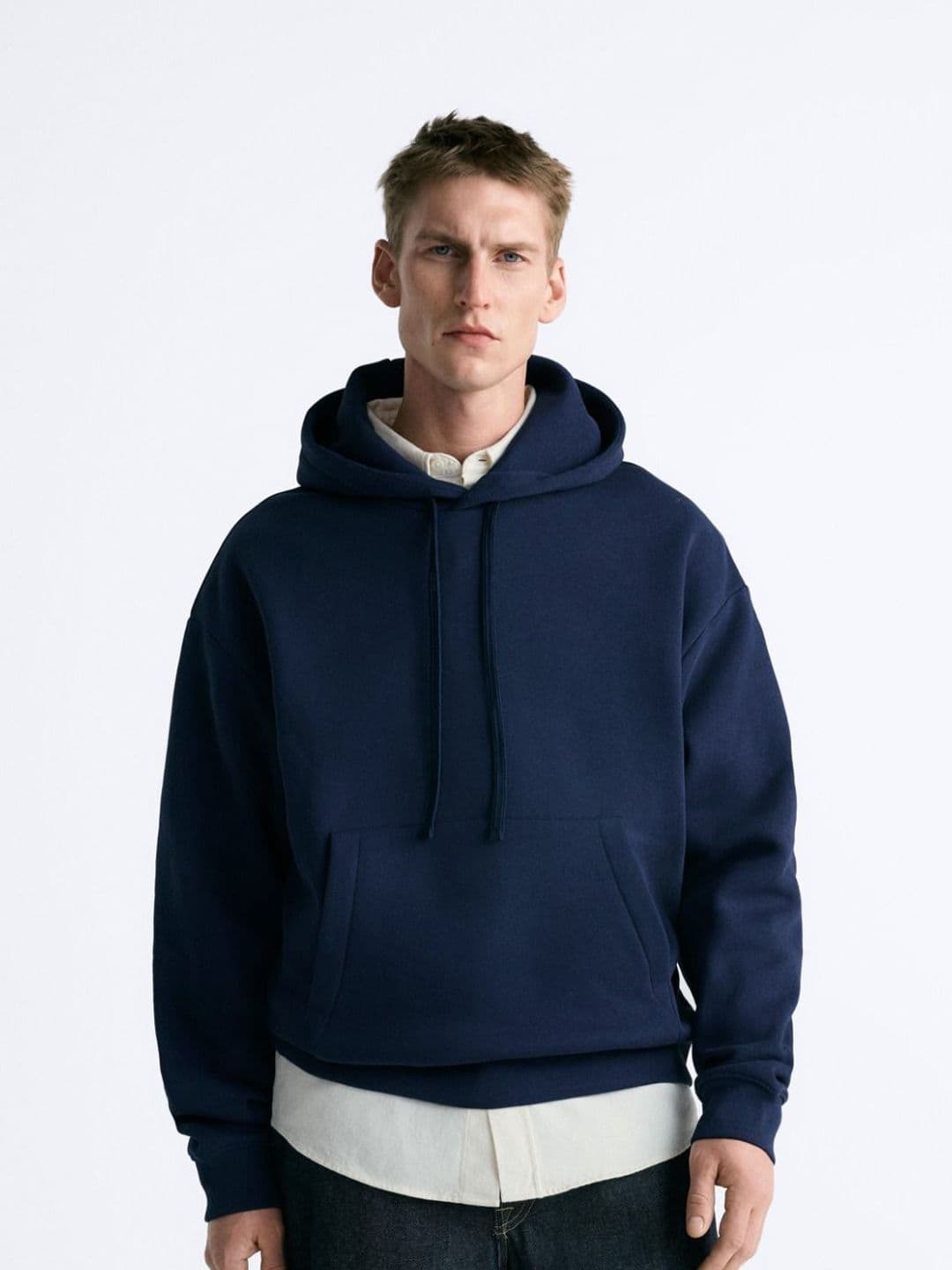 MISCHIEF MONKEY Men Solid Hooded Pullover Sweatshirt - view 1
