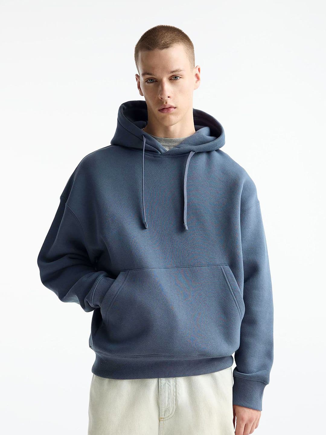 MISCHIEF MONKEY Men Solid Hooded Pullover Sweatshirt - view 1
