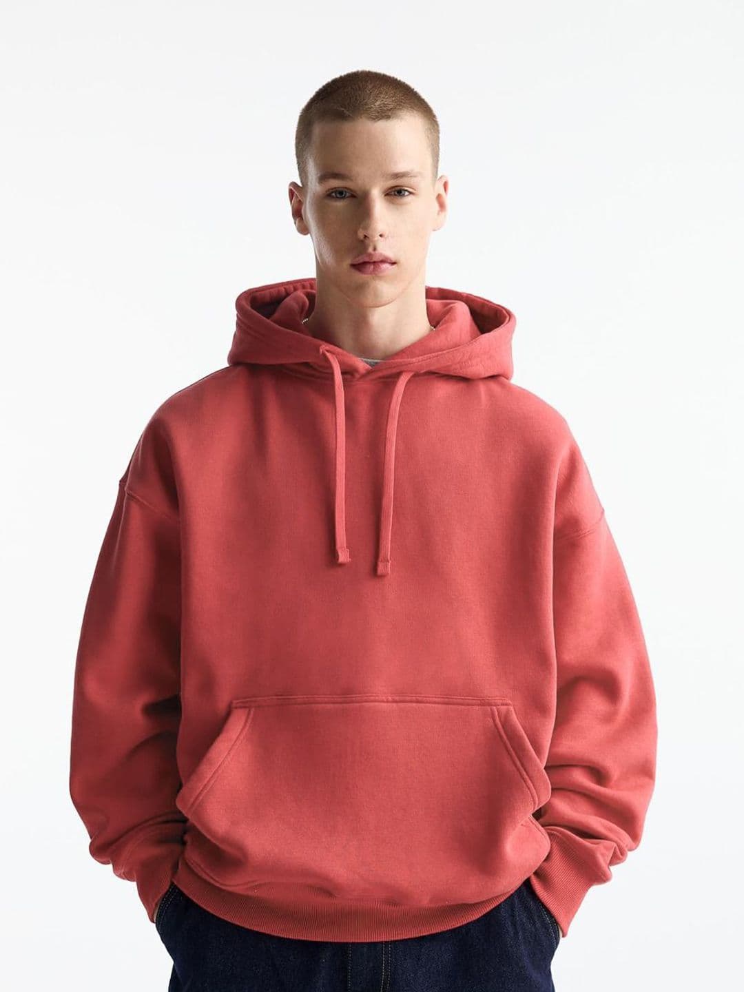 MISCHIEF MONKEY Men Solid Hooded Pullover Sweatshirt - view 1