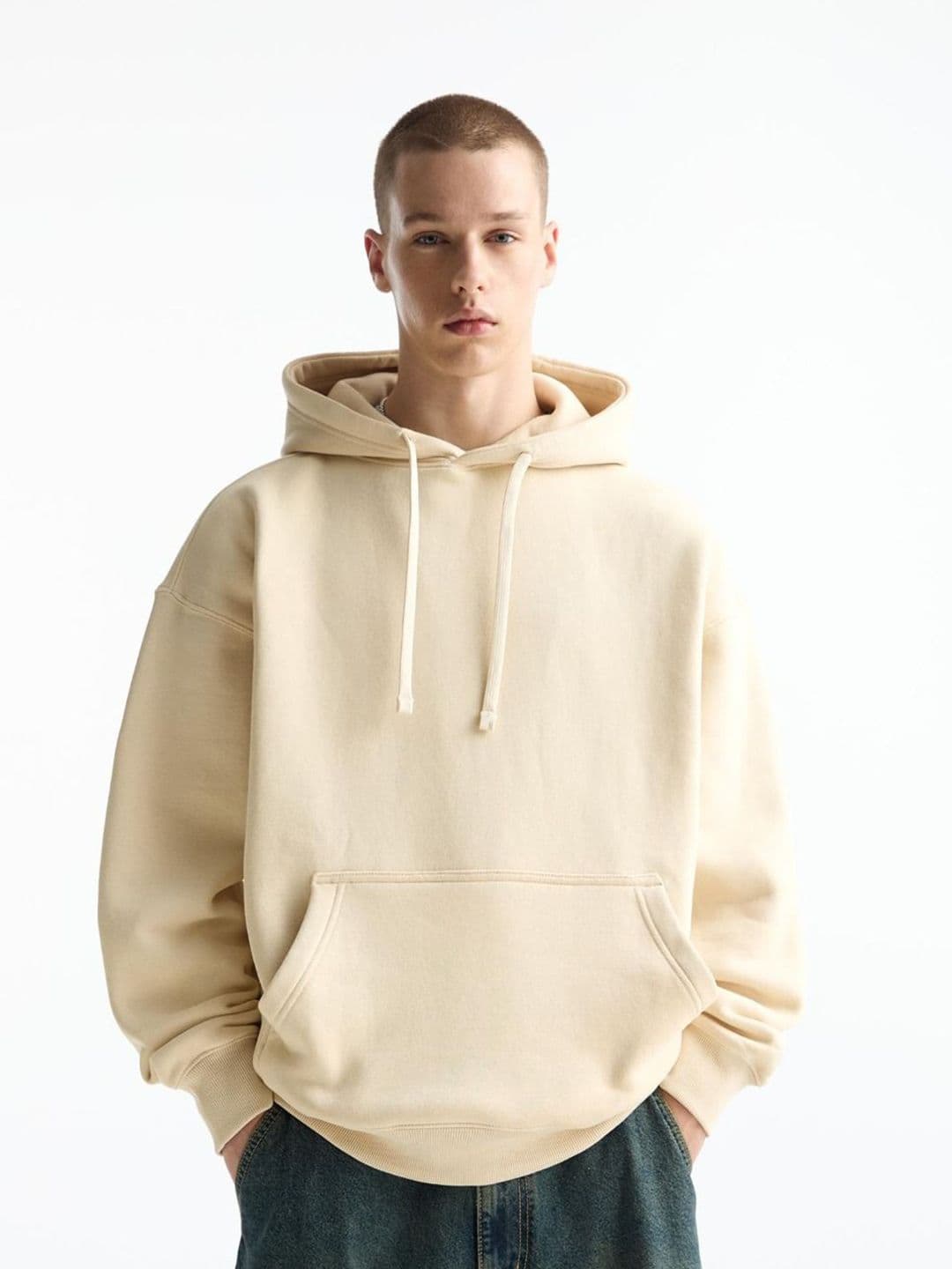 MISCHIEF MONKEY Men Solid Hooded Pullover Sweatshirt - view 1