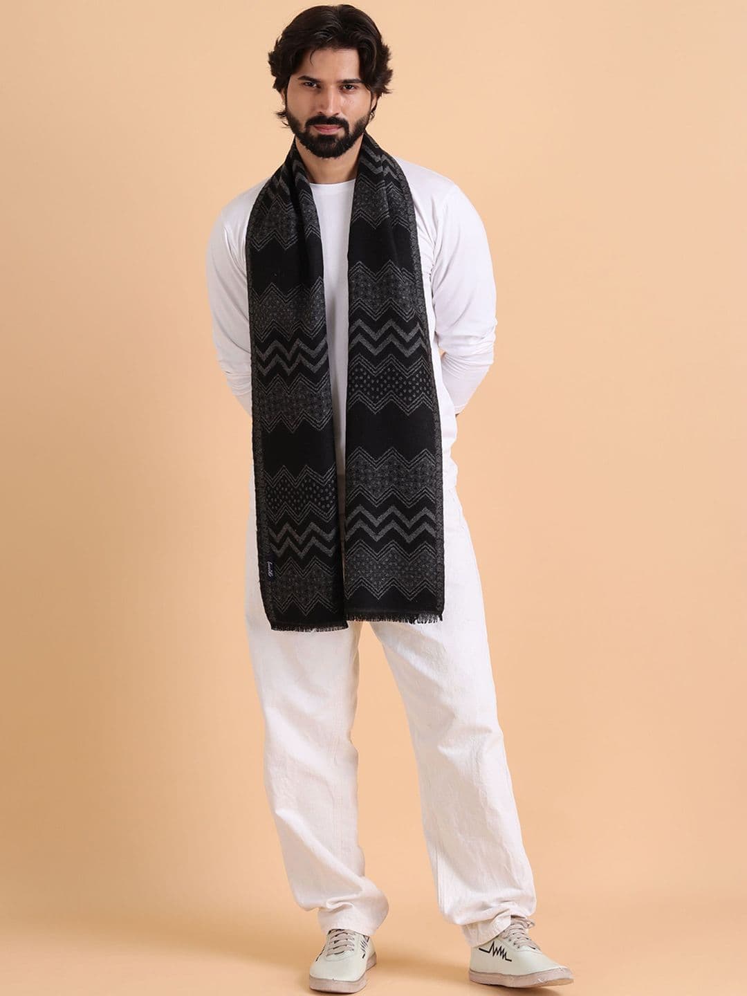 Tweedle Men Pattern Acrylic Mufflers - view 1