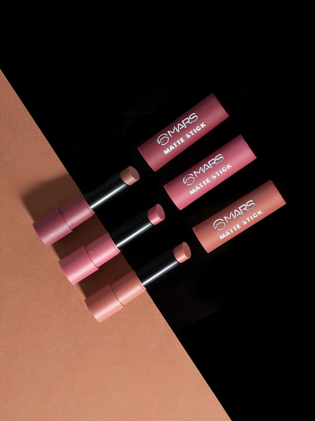 MARS Set of 3 Matte Lipsticks Box - Peaches and Nudes 02 - view 1